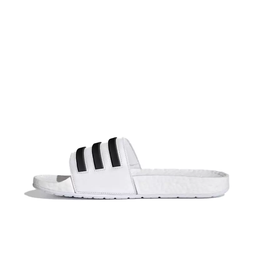 adidas Adilette Boost "White/Black" Unisex Slide - WHITE