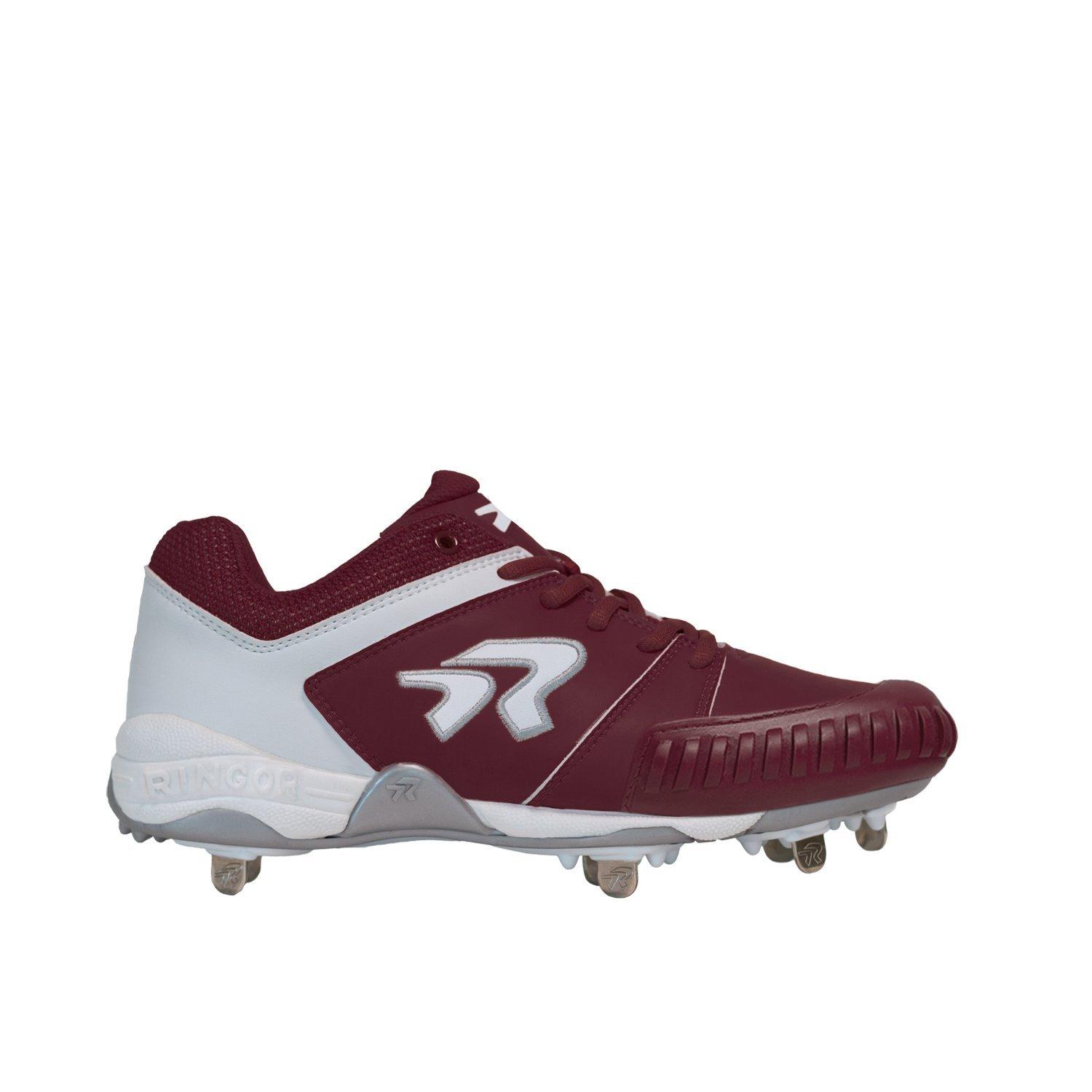 Maroon and white on sale cleats