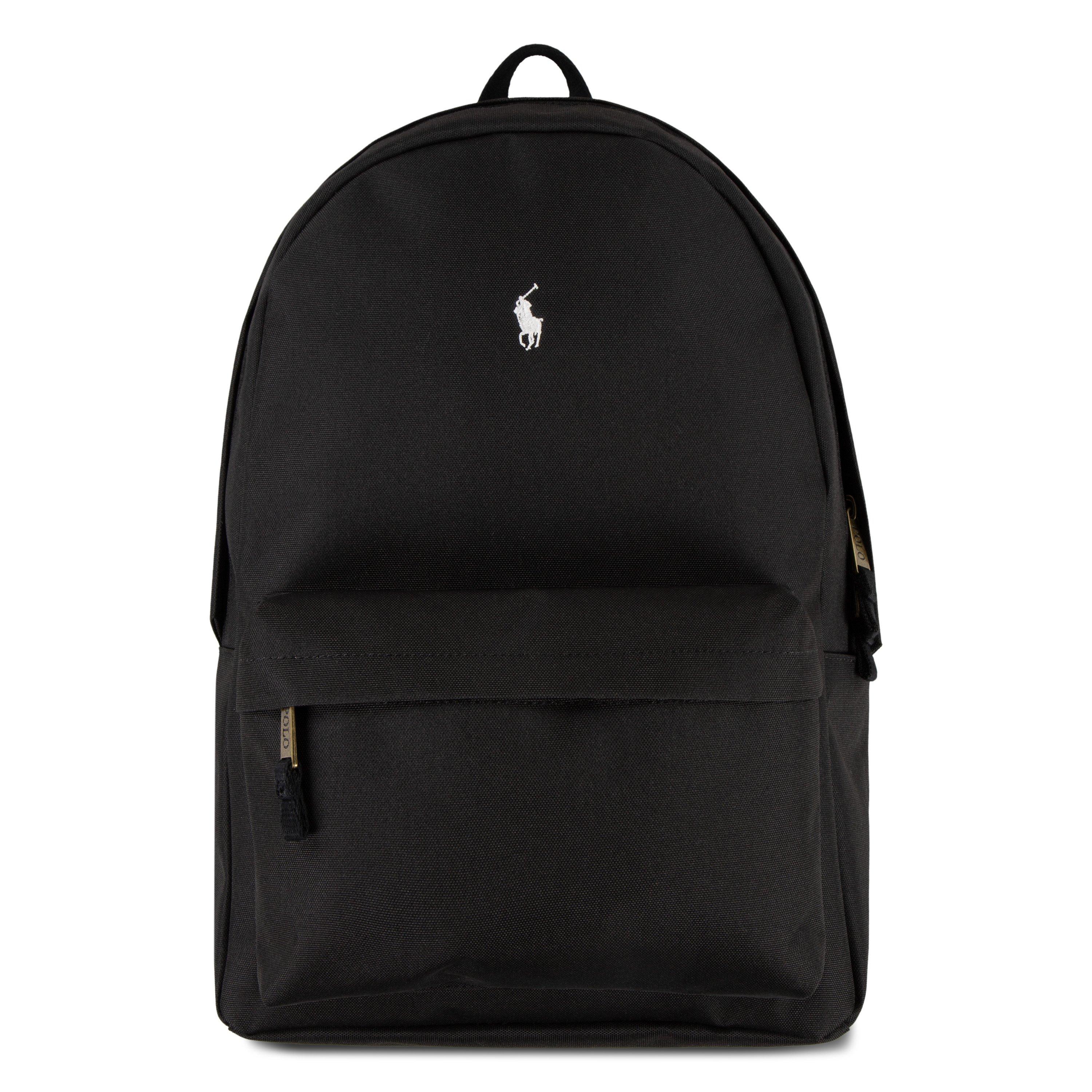 Polo Ralph Lauren Poly Pony Backpack - Black - BLACK Thumbnail View 1