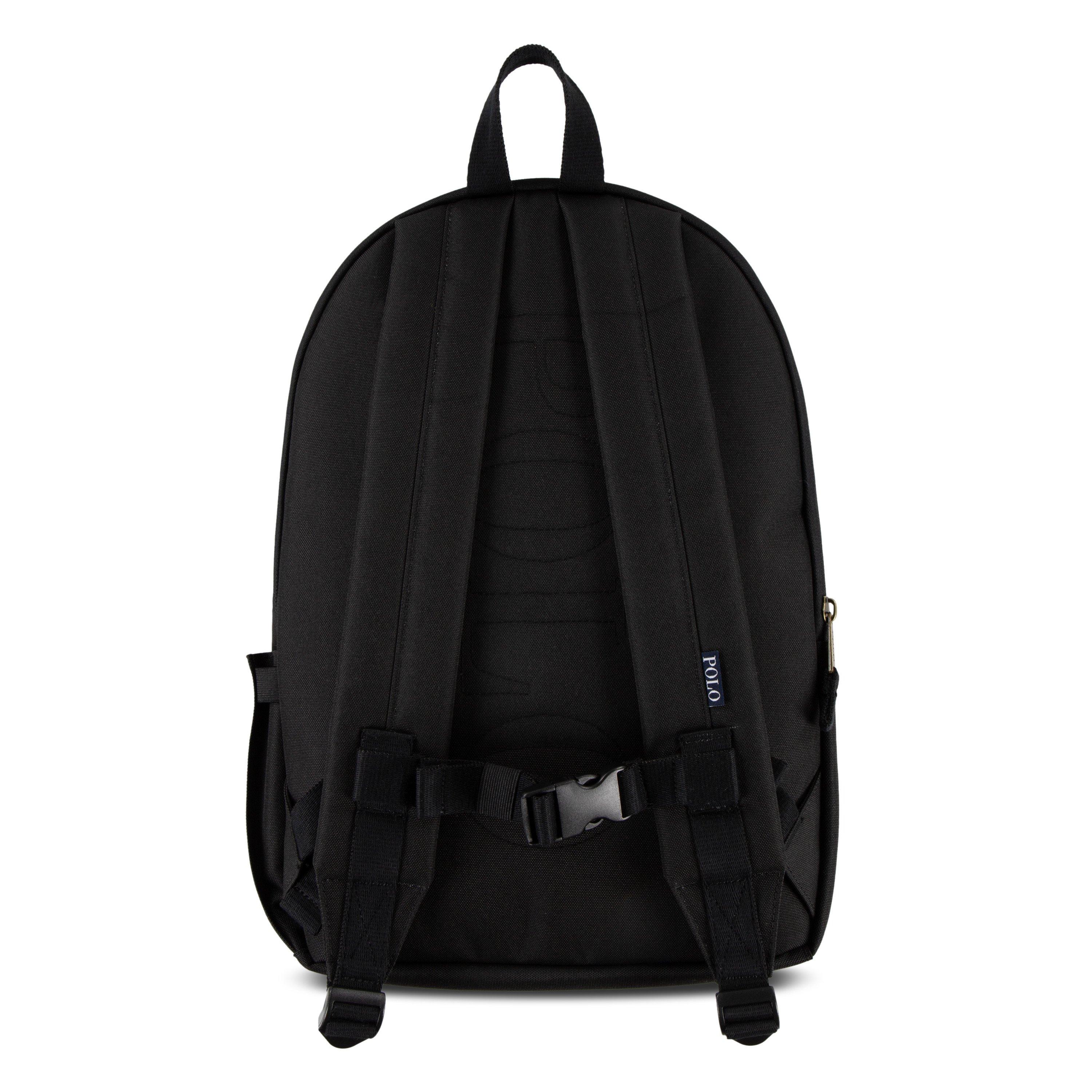 Polo Ralph Lauren Poly Pony Backpack - Black - BLACK Thumbnail View 2