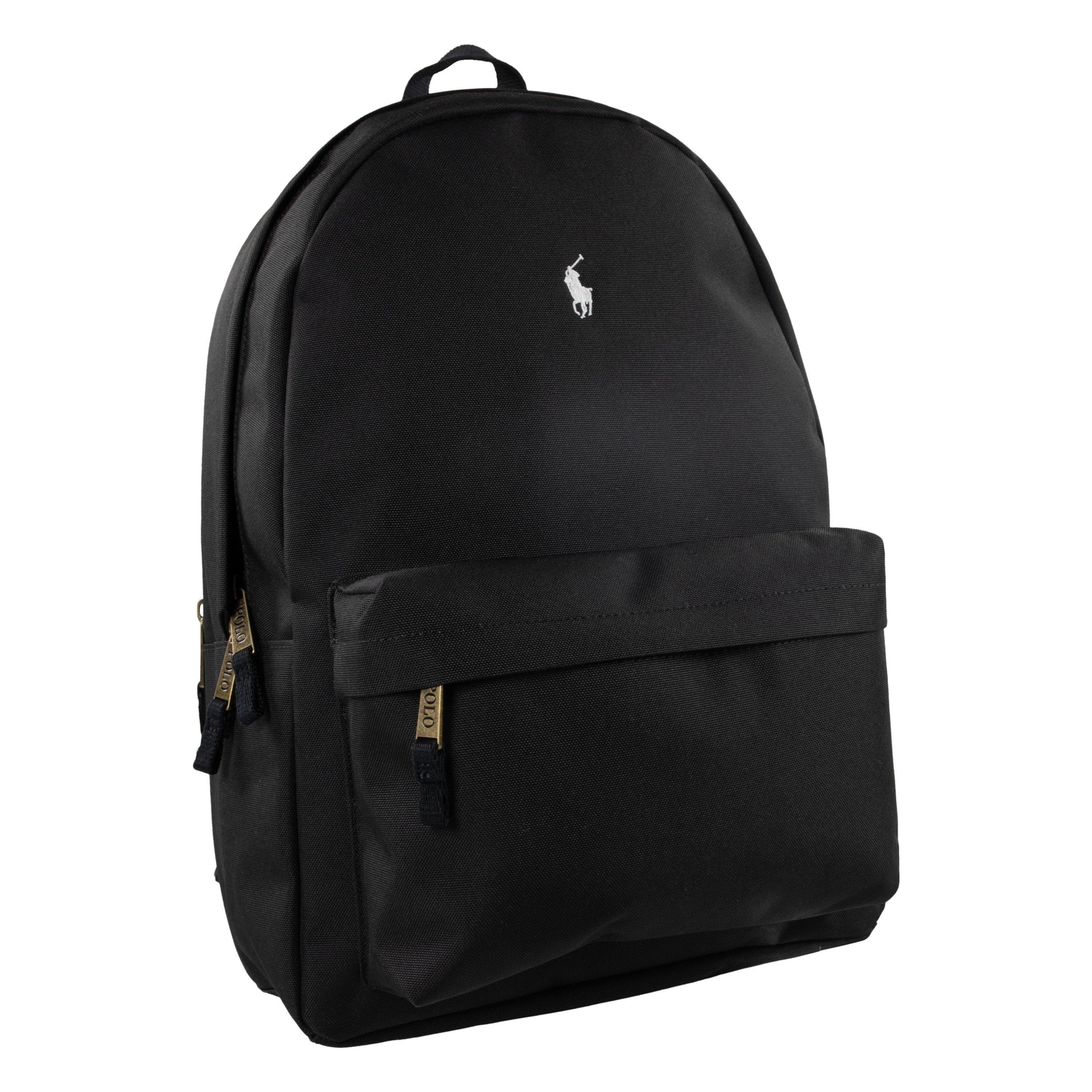 Polo Ralph Lauren Poly Pony Backpack - Black - BLACK Thumbnail View 5