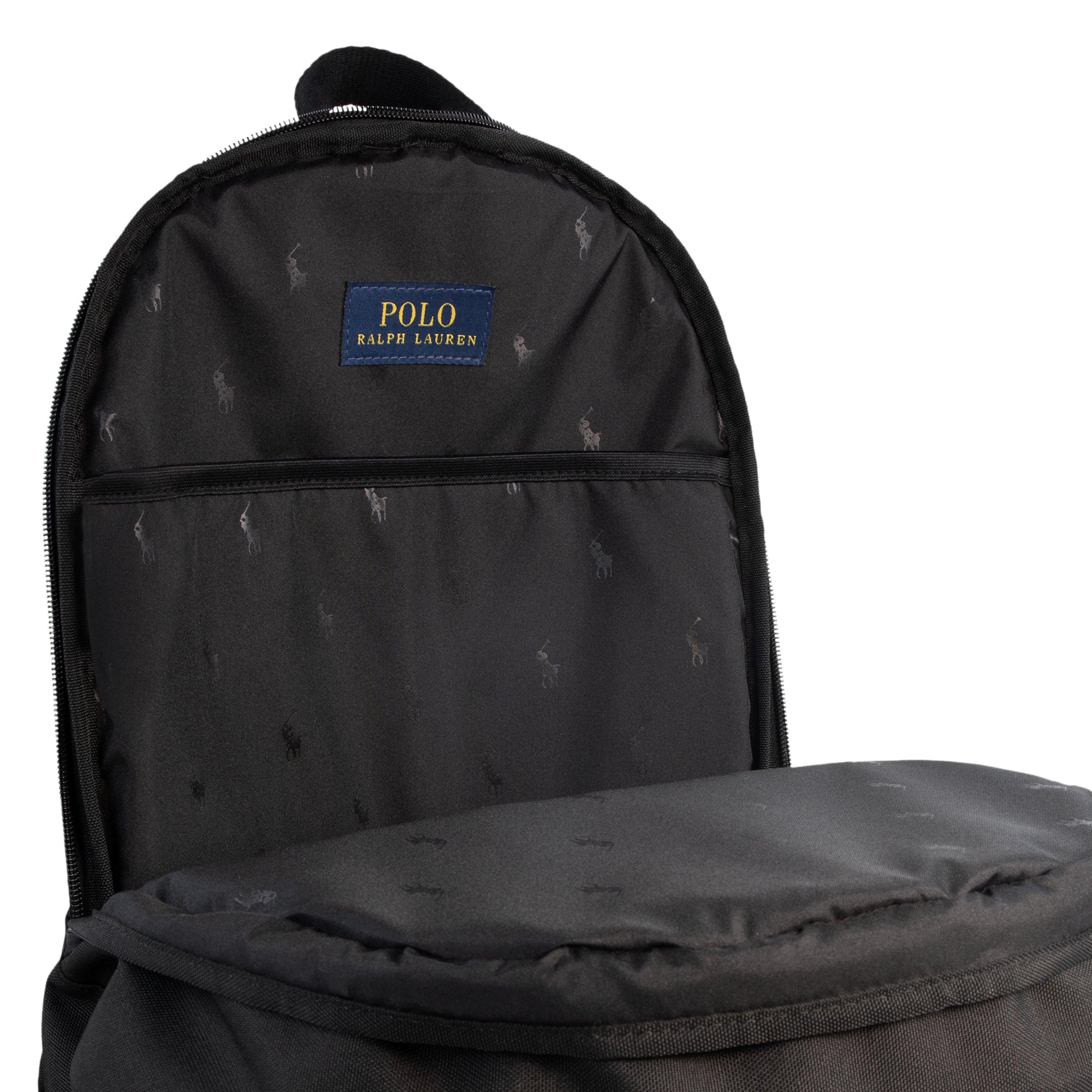 Polo Ralph Lauren Poly Pony Backpack - Black - BLACK Thumbnail View 7