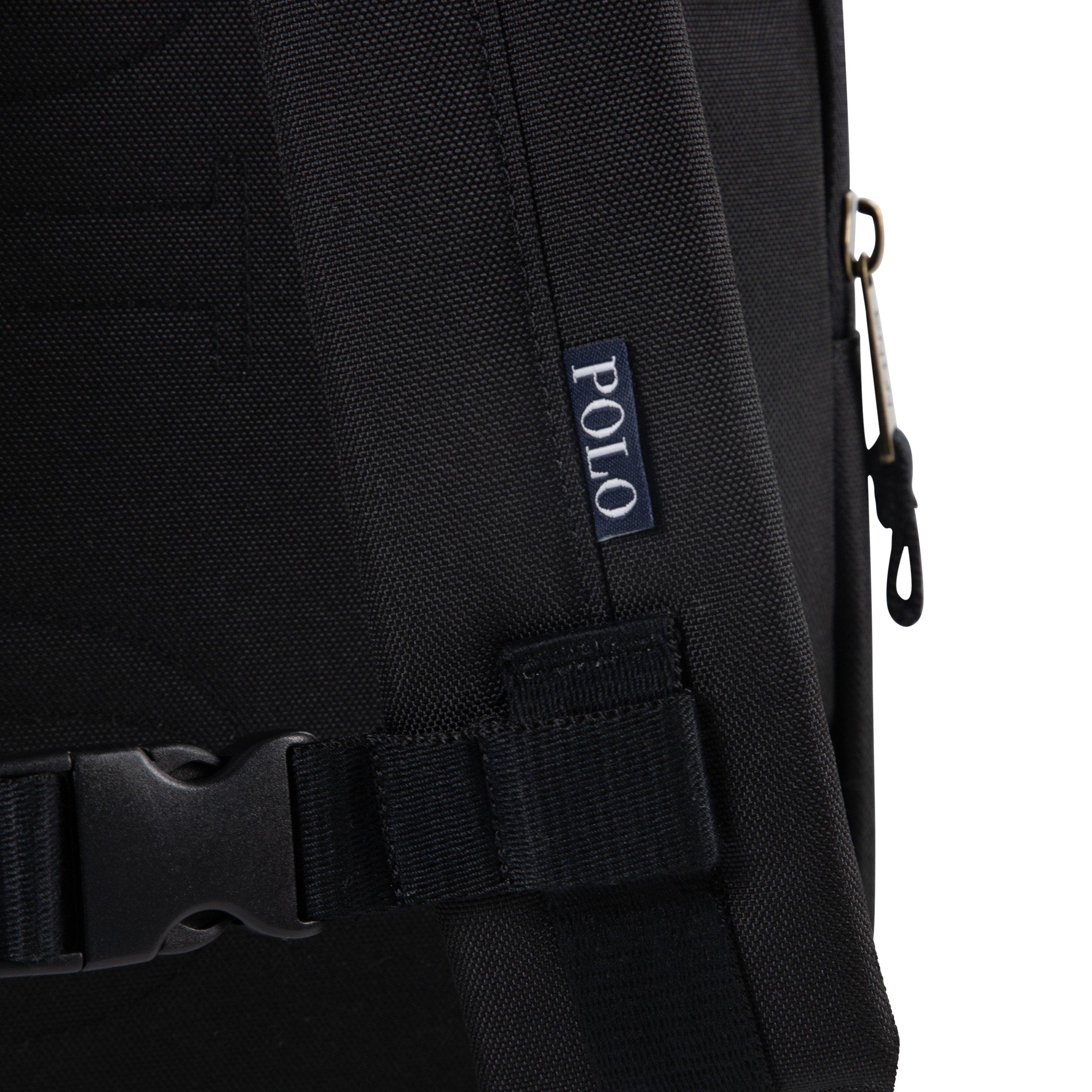 Polo Ralph Lauren Poly Pony Backpack - Black - BLACK Thumbnail View 8