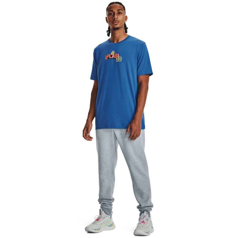 Under Armour Men's Curry Splash Party Short-Sleeve T-Shirt-Blue/White - BLUE/WHITE Thumbnail View 7