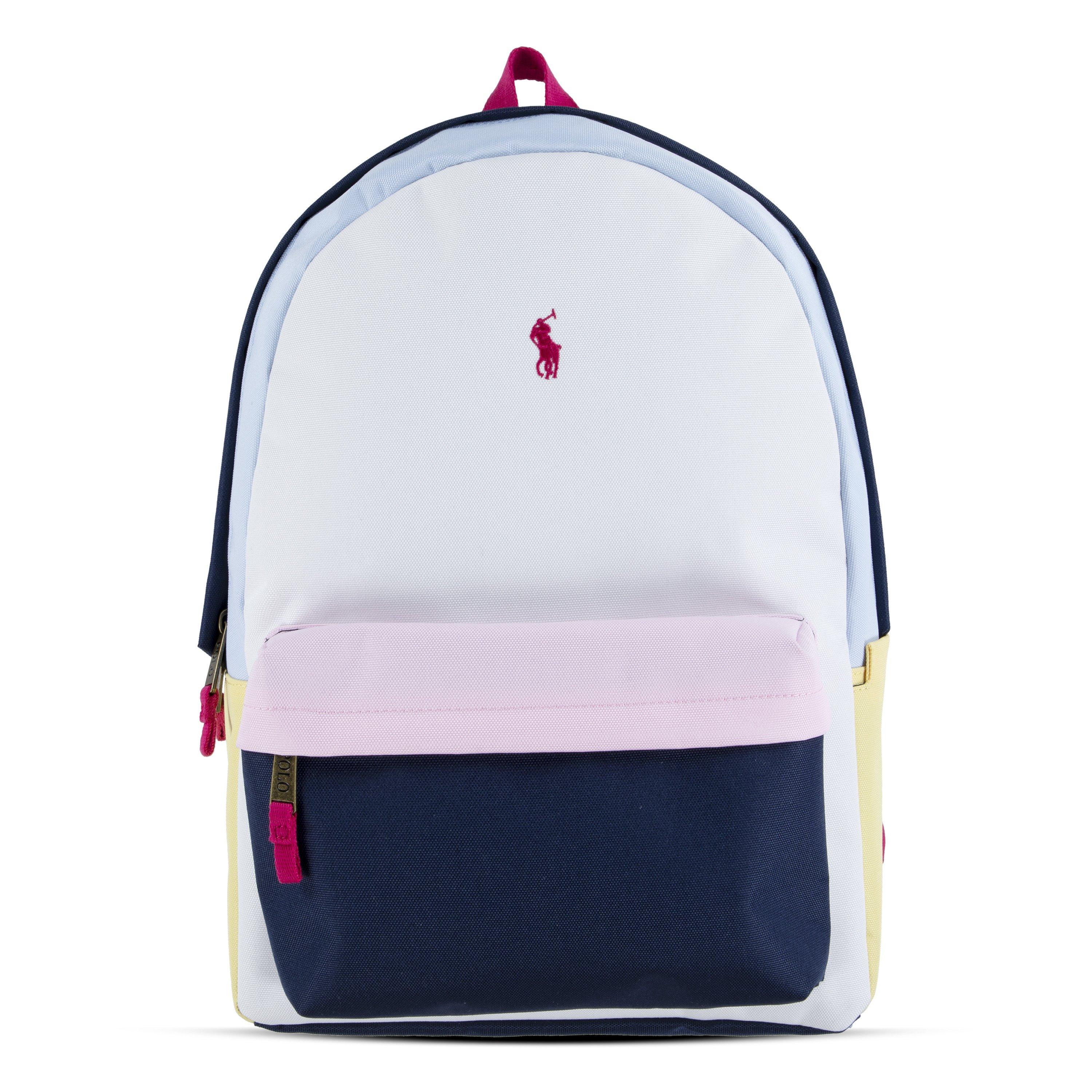 Polo Ralph Lauren Poly Pony Backpack - White/Multi - WHITE/MULTI Thumbnail View 1