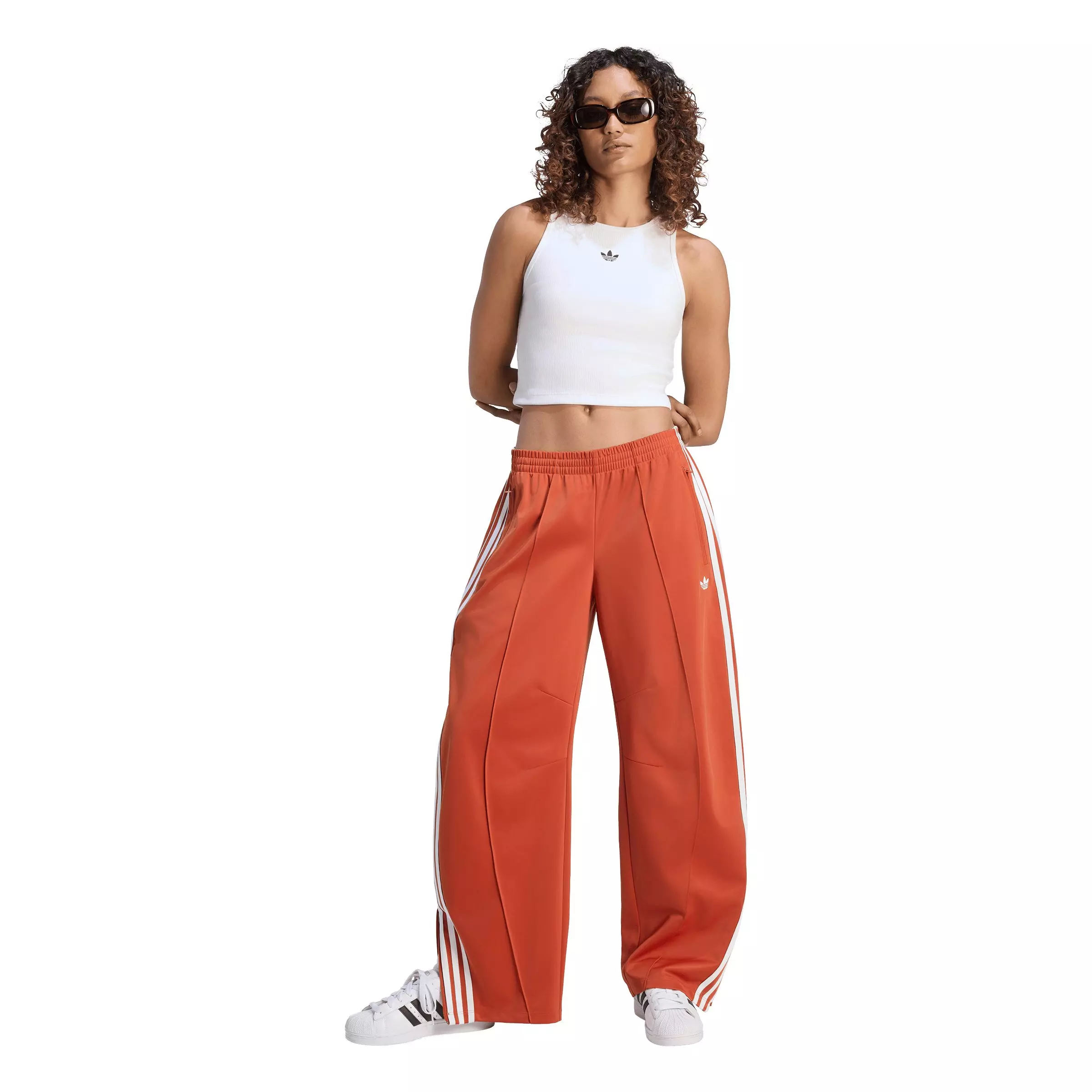 adidas Originals Women's Firebird Barrel Tracksuit Bottoms - Orange - ORANGE