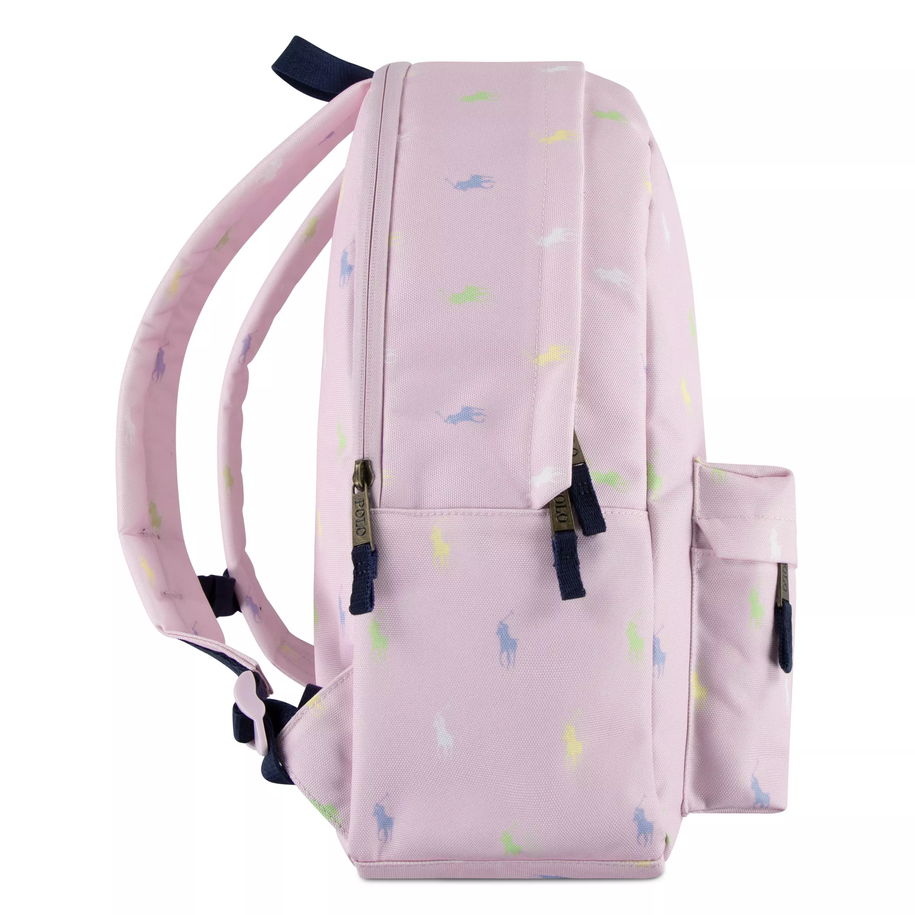 Polo Ralph Lauren Allover Logo Printed Backpack - Pink - PINK