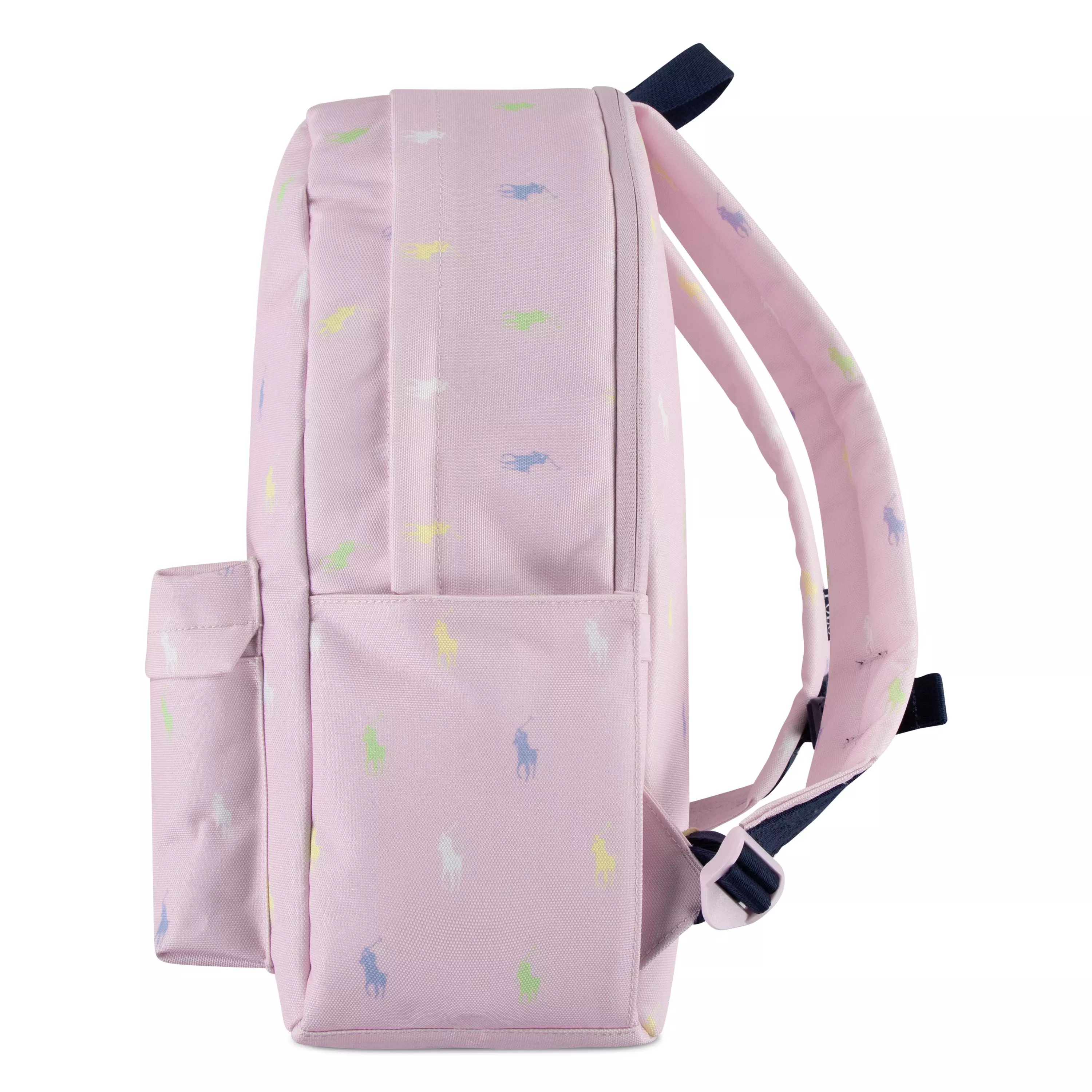 Polo Ralph Lauren Allover Logo Printed Backpack - Pink - PINK