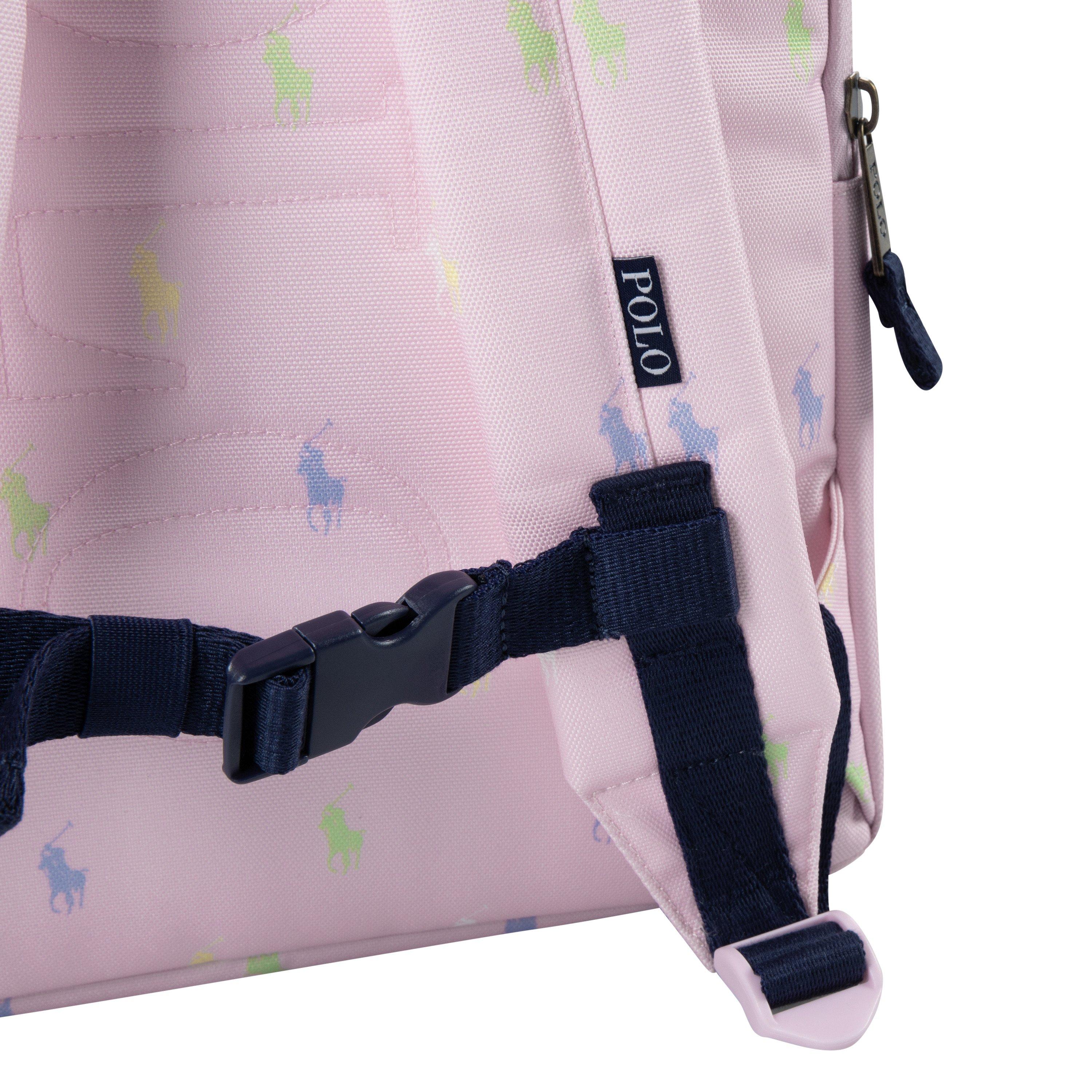 Polo Ralph Lauren Allover Logo Printed Pink Backpack