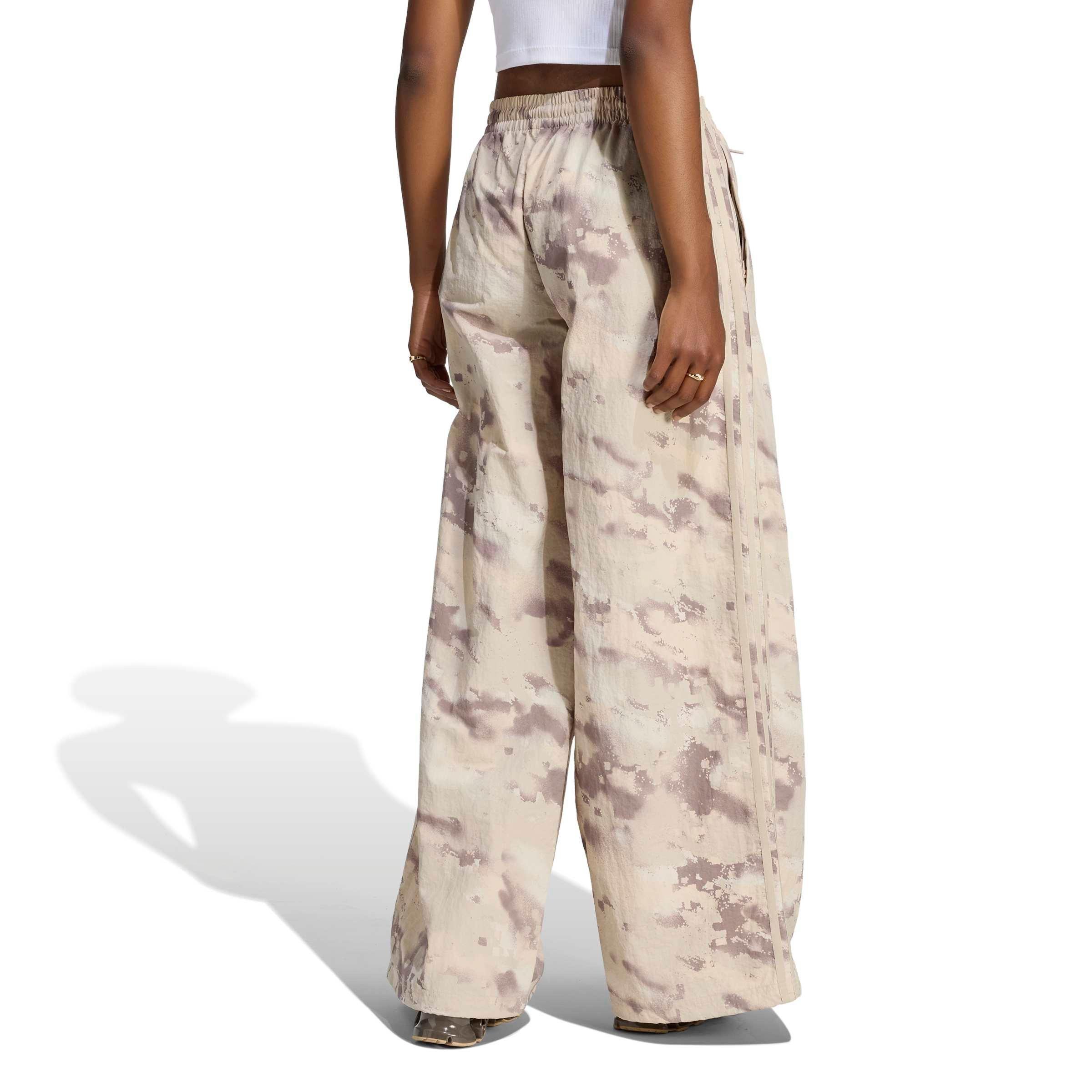 adidas Originals Women's Camouflage Adilenium Track Pant - Beige/White/Brown - BEIGE/WHITE/BROWN