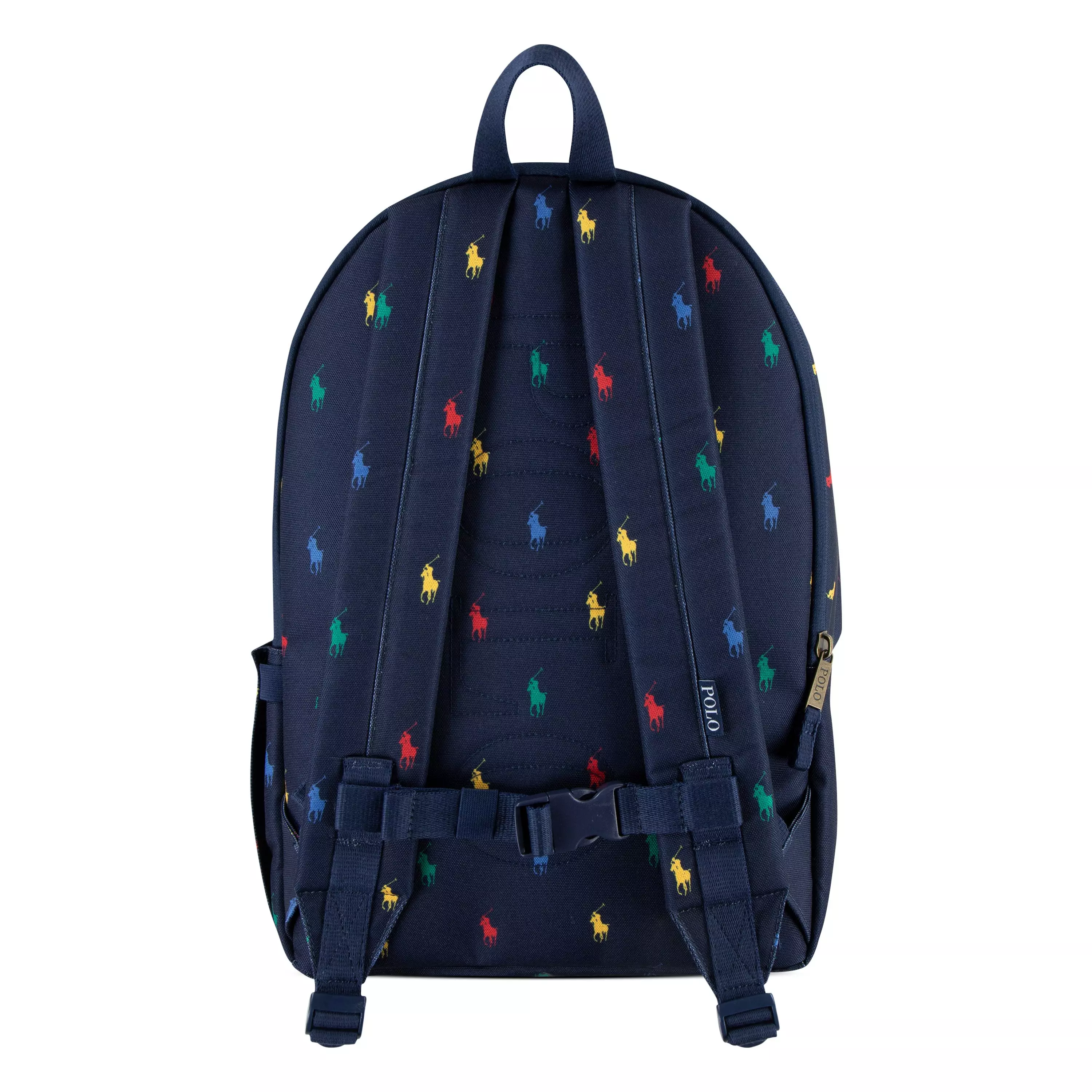Polo Ralph Lauren Allover Logo Printed Backpack - Navy - NAVY
