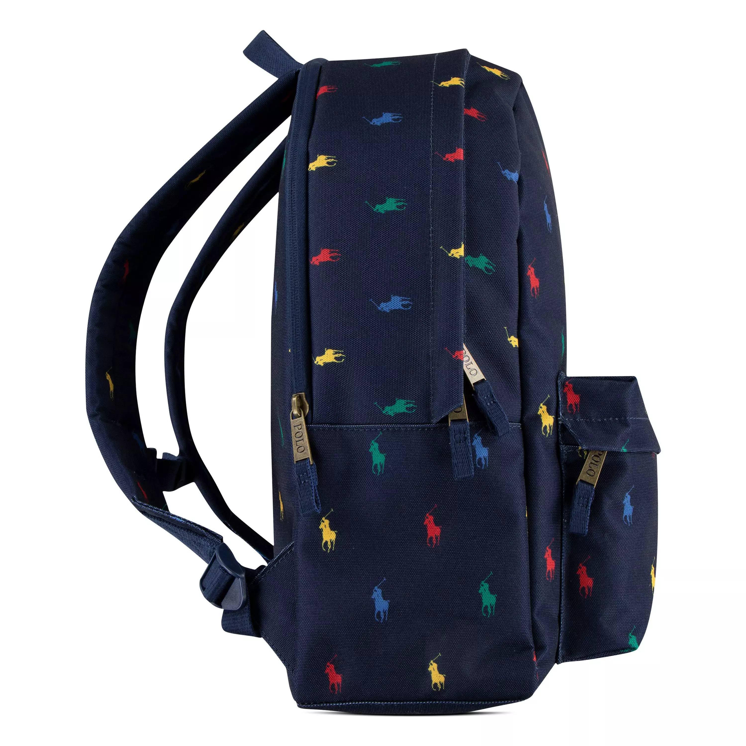 Polo Ralph Lauren Allover Logo Printed Backpack -Navy - NAVY