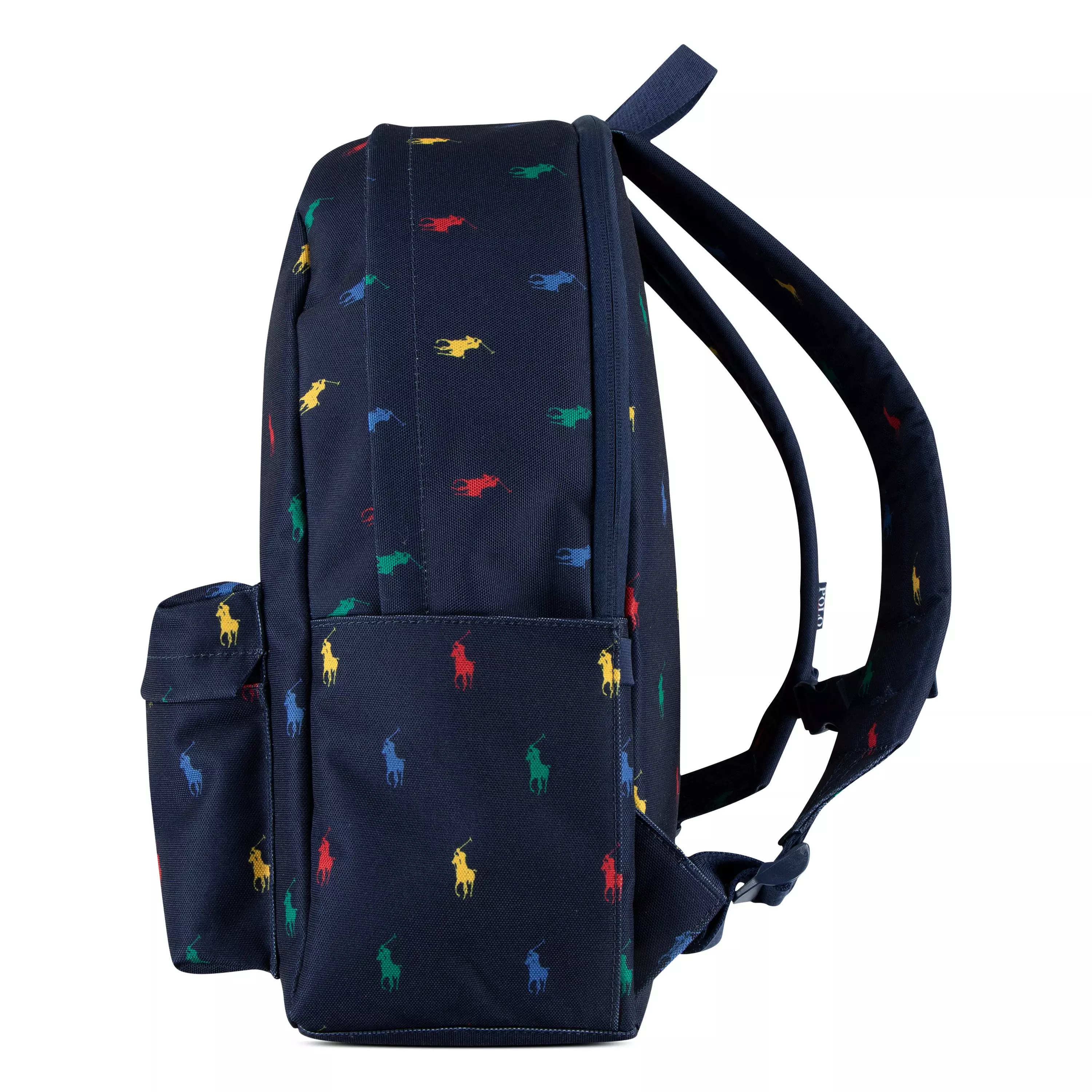 Polo Ralph Lauren Allover Logo Printed Backpack -Navy - NAVY
