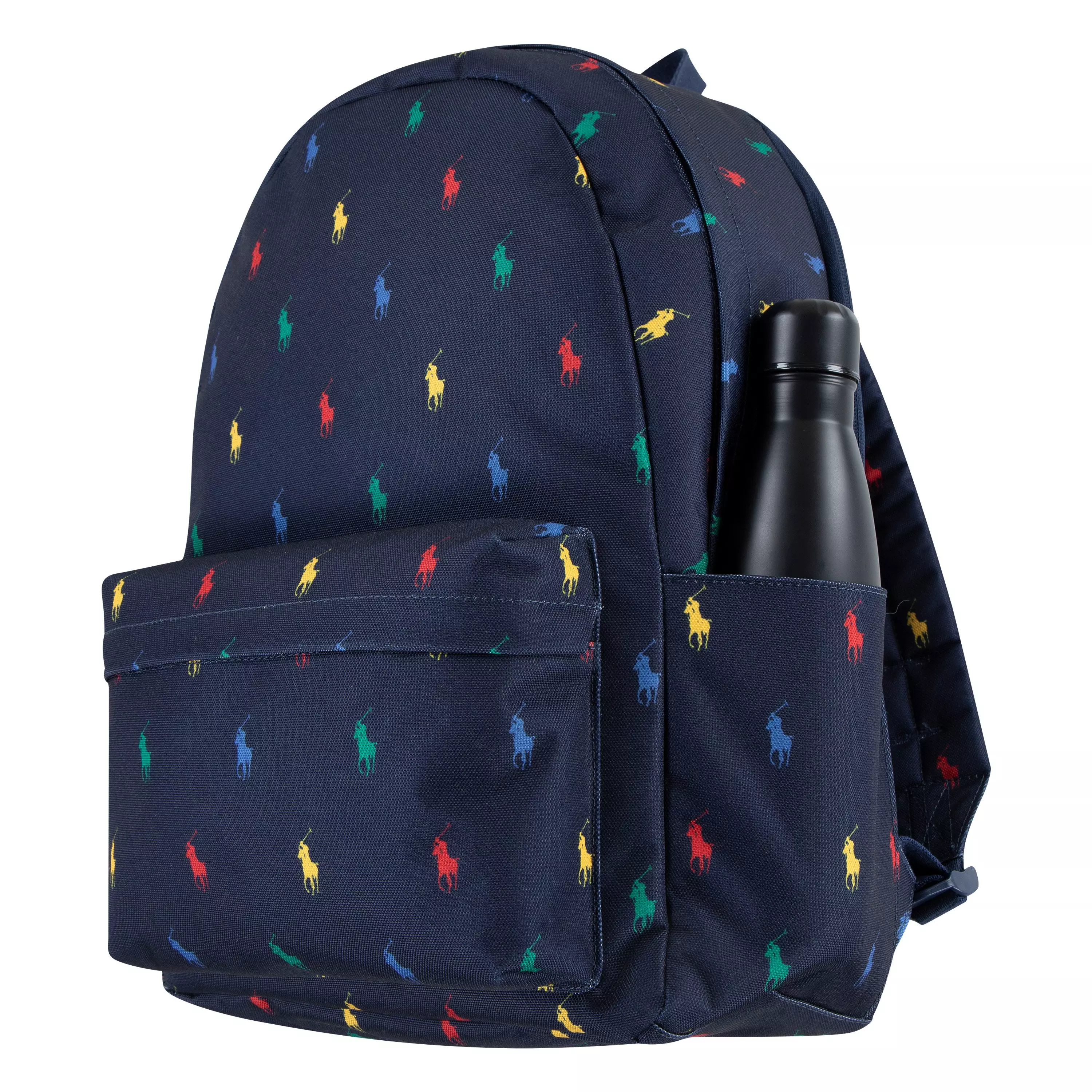 Polo Ralph Lauren Allover Logo Printed Backpack - Navy - NAVY