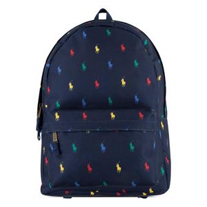 Polo Ralph Lauren Allover Logo Printed Backpack -Navy