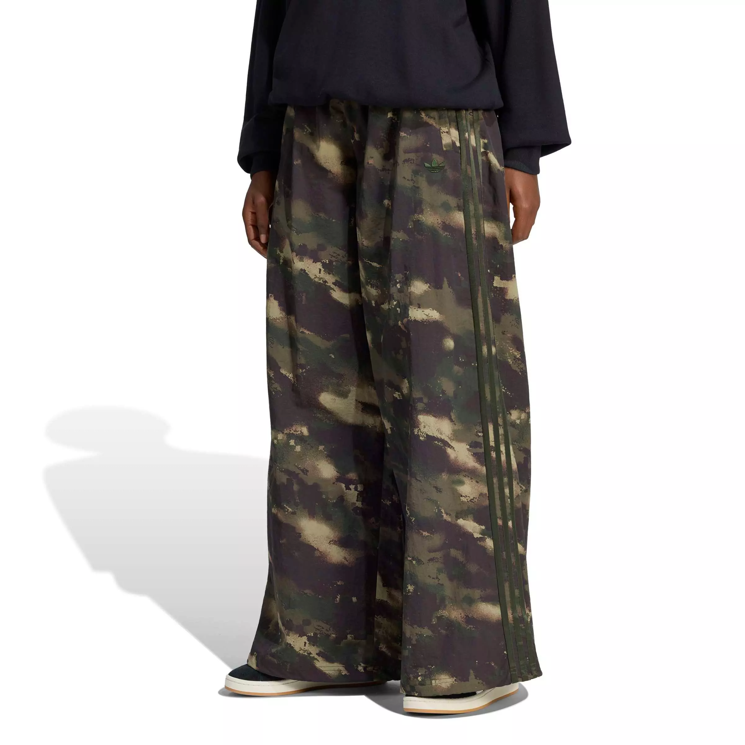 adidas Originals Women's Camouflage Adilenium Track Pant - Green/Brown - GREEN/BROWN