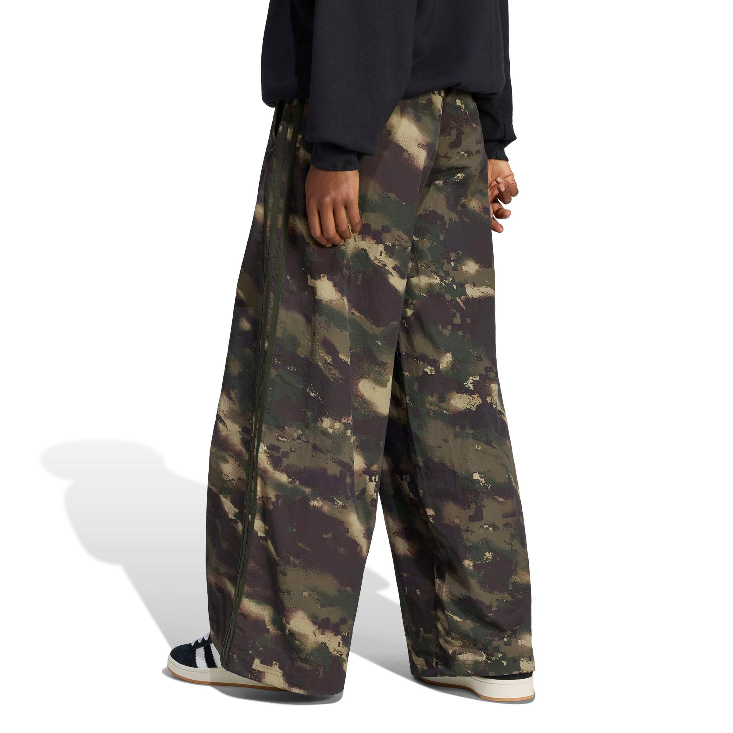 adidas Originals Women's Camouflage Adilenium Track Pant - Green/Brown - GREEN/BROWN