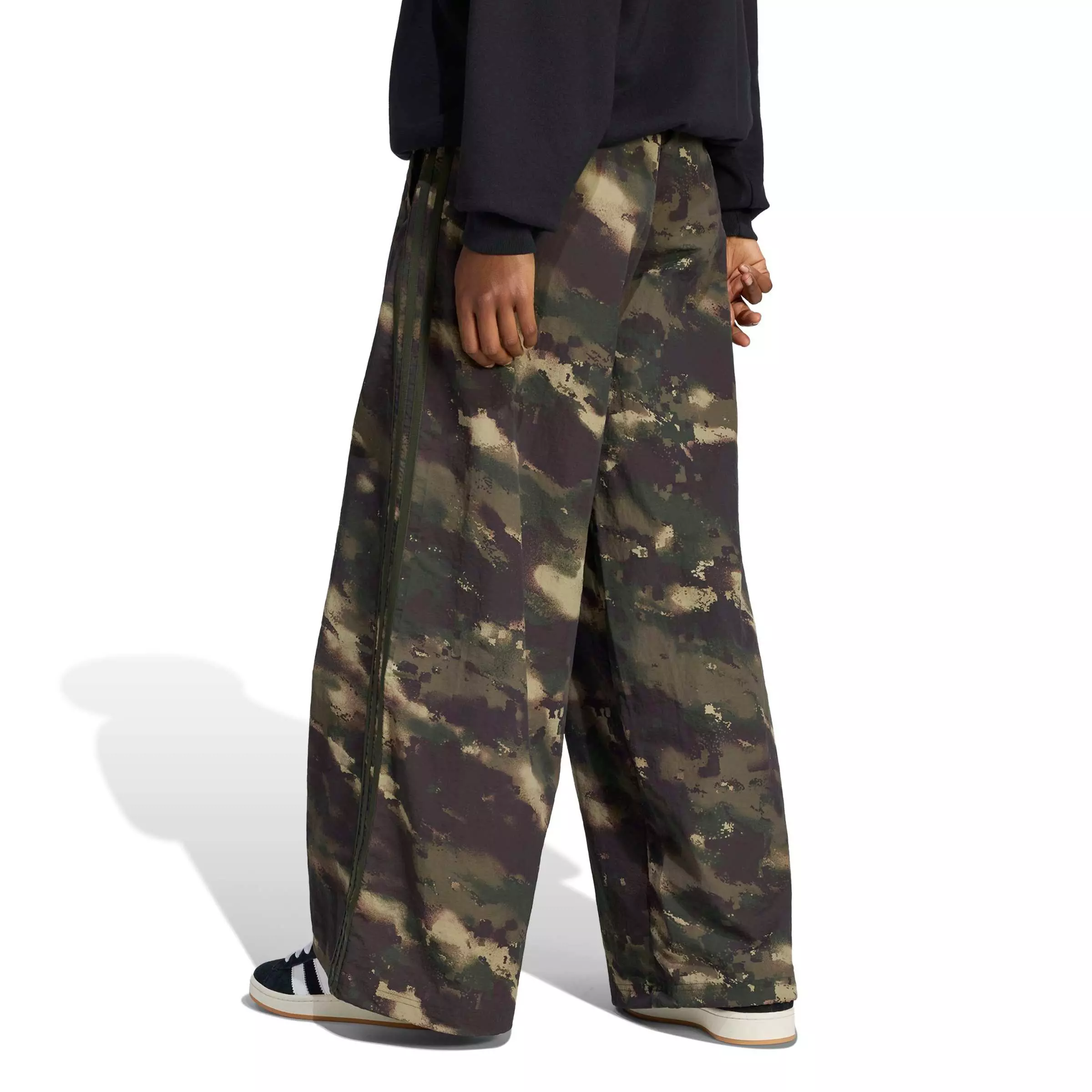 adidas Originals Women's Camouflage Adilenium Track Pant - Green/Brown - GREEN/BROWN
