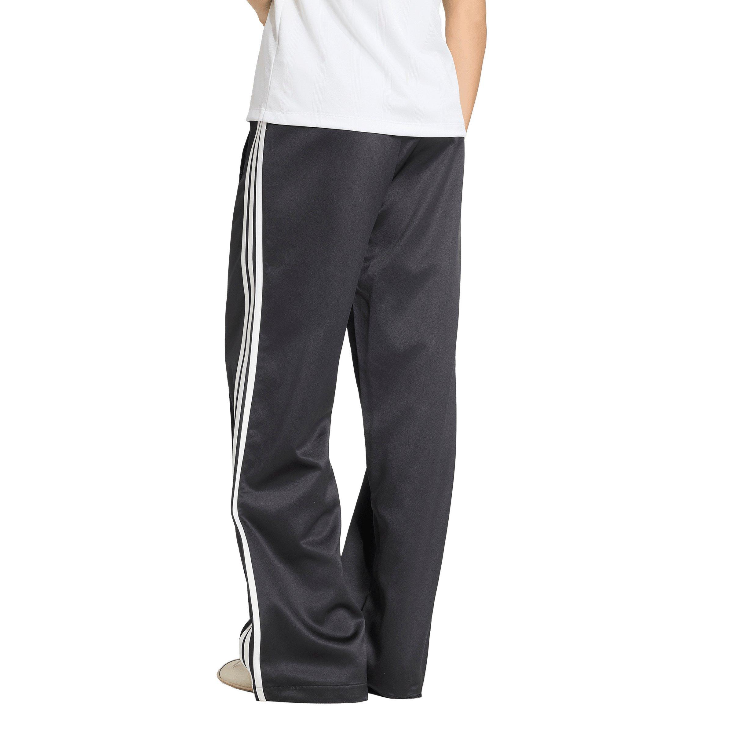 adidas Originals Women's Satin SST Loose Track Pant - Black/White - BLACK/WHITE