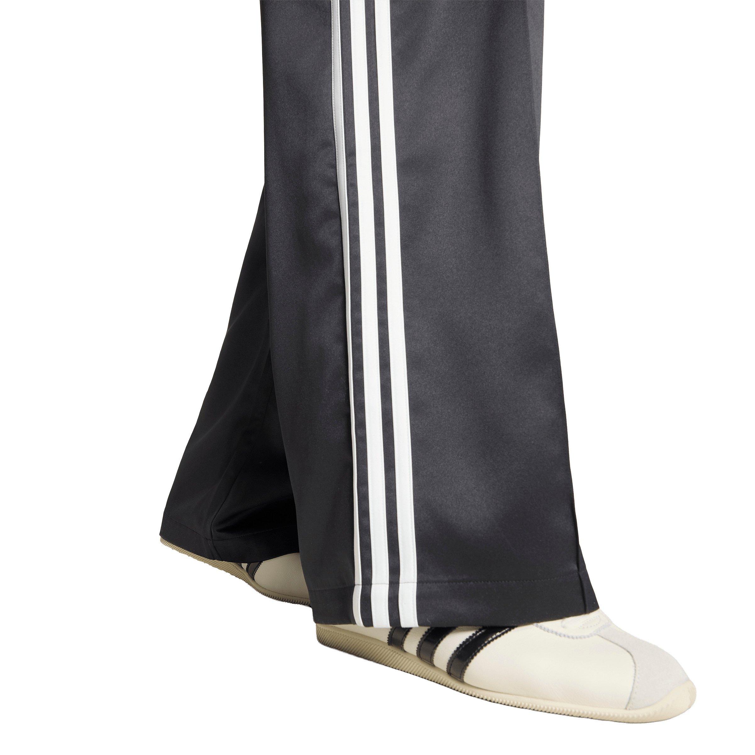 adidas Originals Women's Satin SST Loose Track Pant - Black/White - BLACK/WHITE