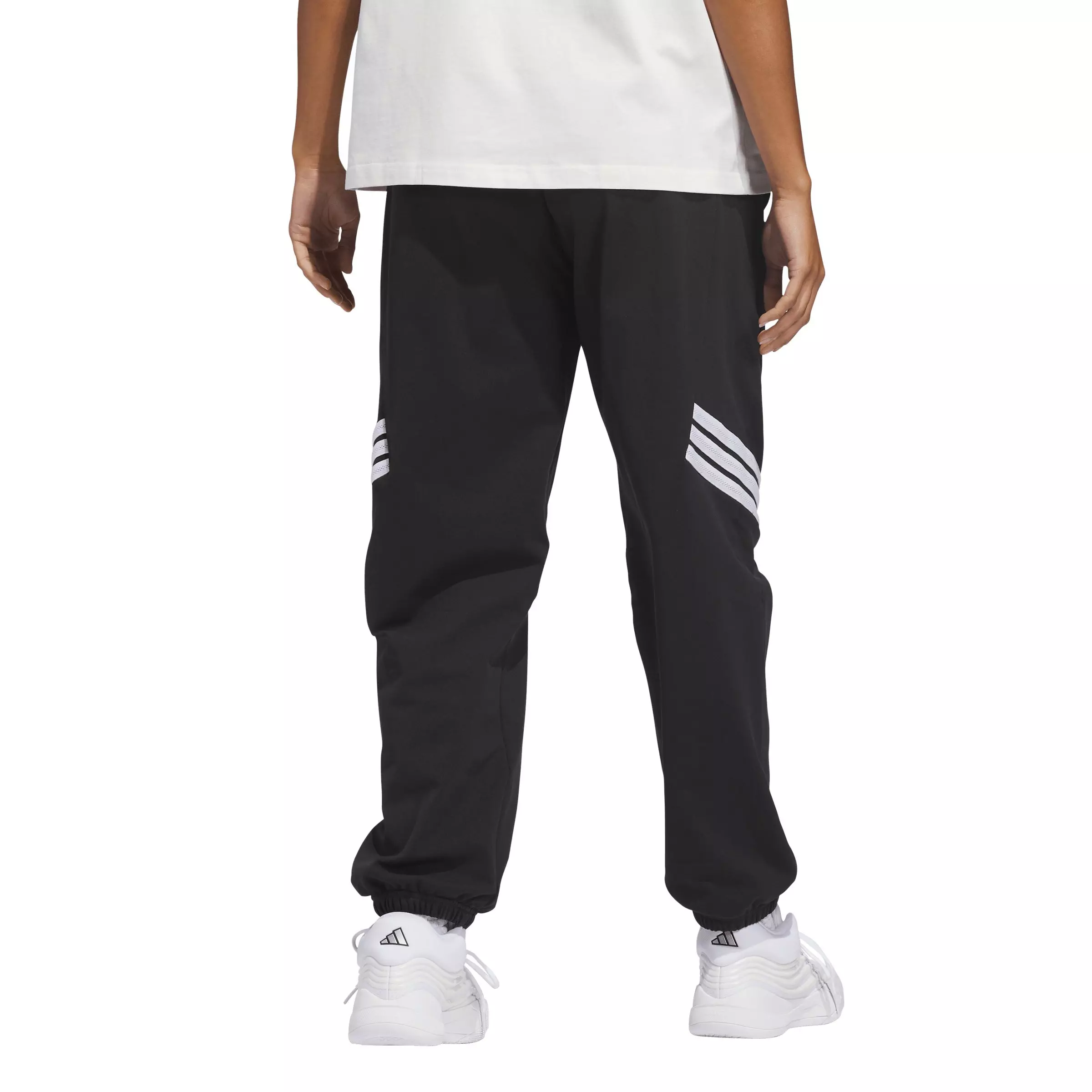 adidas Women's Crazy Warm Fleece Tracksuit Bottoms - Black - BLACK