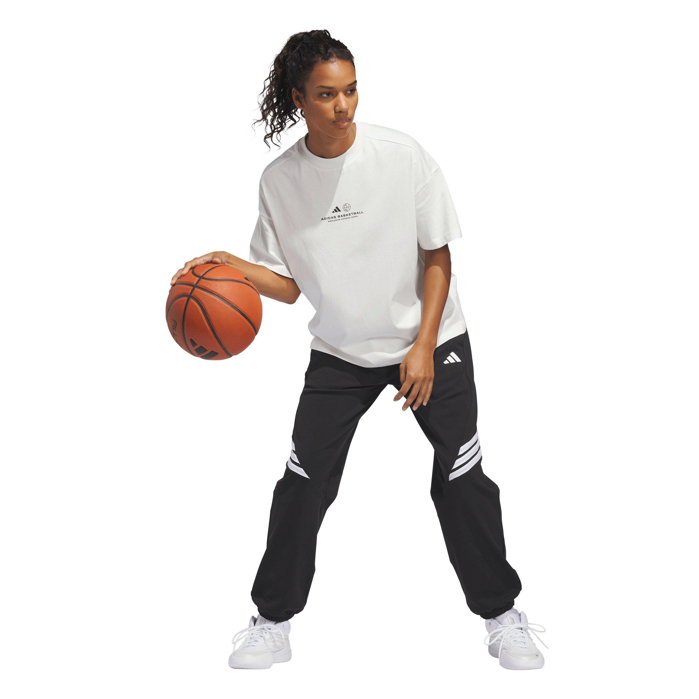 adidas Women's Crazy Warm Fleece Tracksuit Bottoms - Black - BLACK Thumbnail View 5