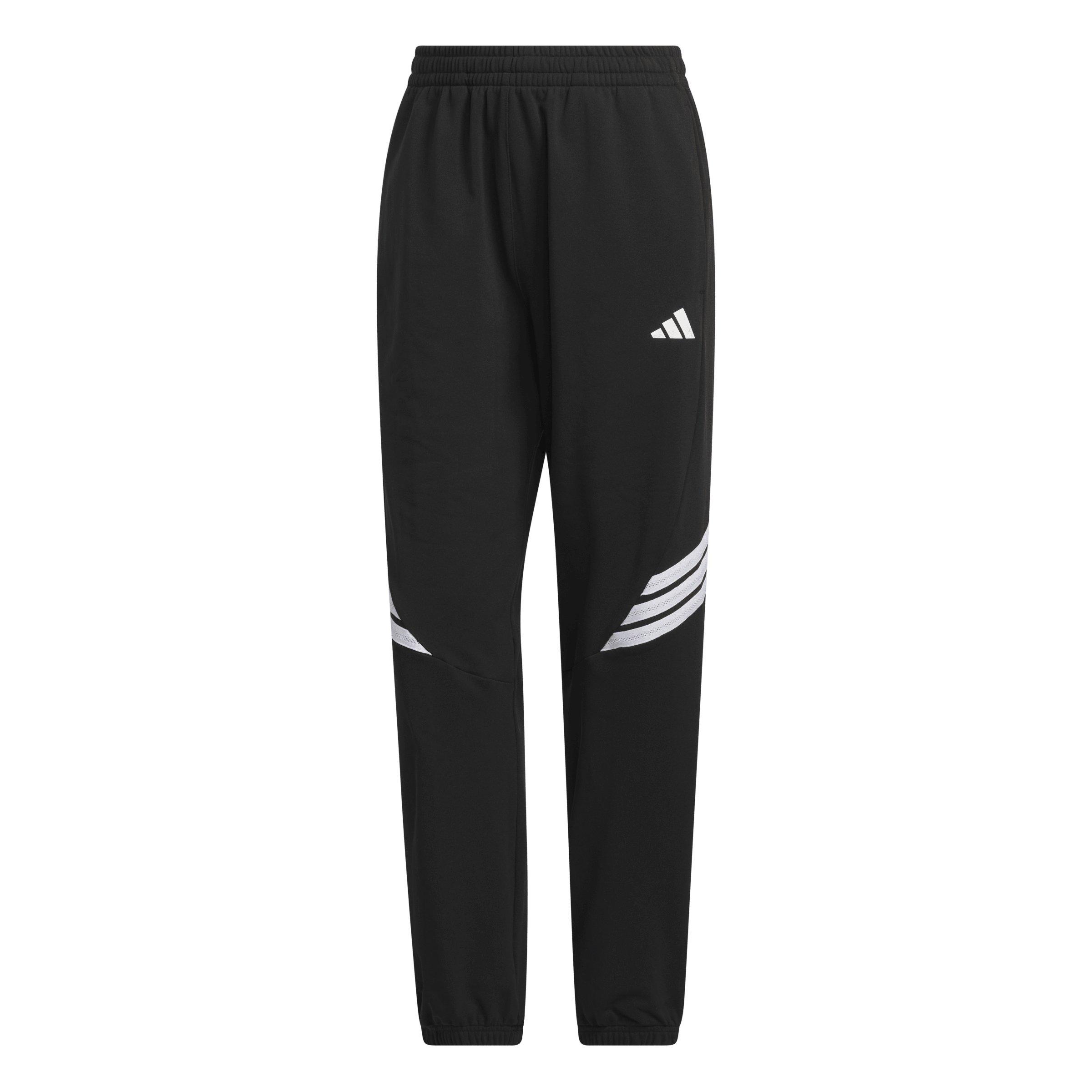 adidas Women's Crazy Warm Fleece Tracksuit Bottoms - Black - BLACK Thumbnail View 6