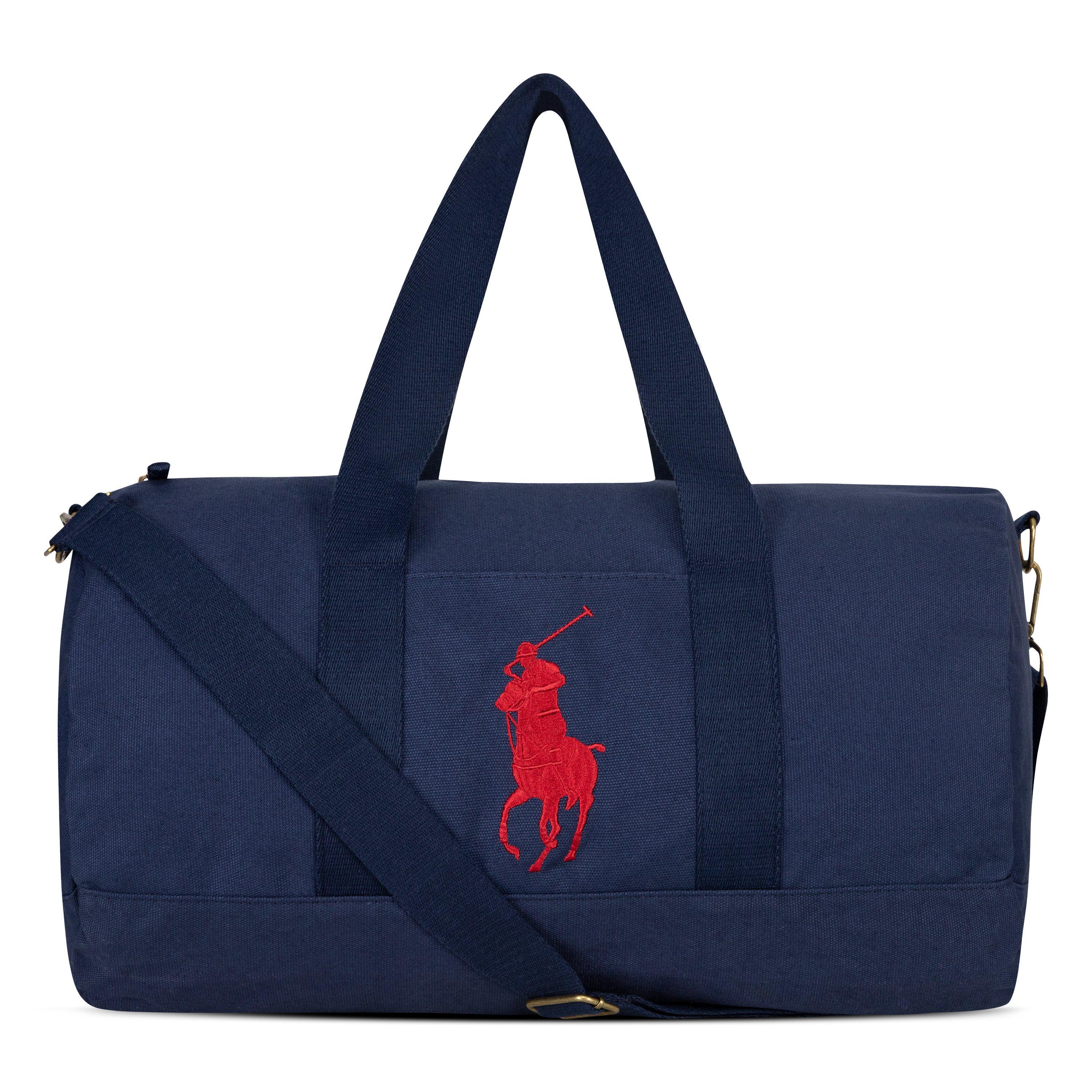 Polo Ralph Lauren Canvas Player Duffle Bag - Navy - NAVY Thumbnail View 1