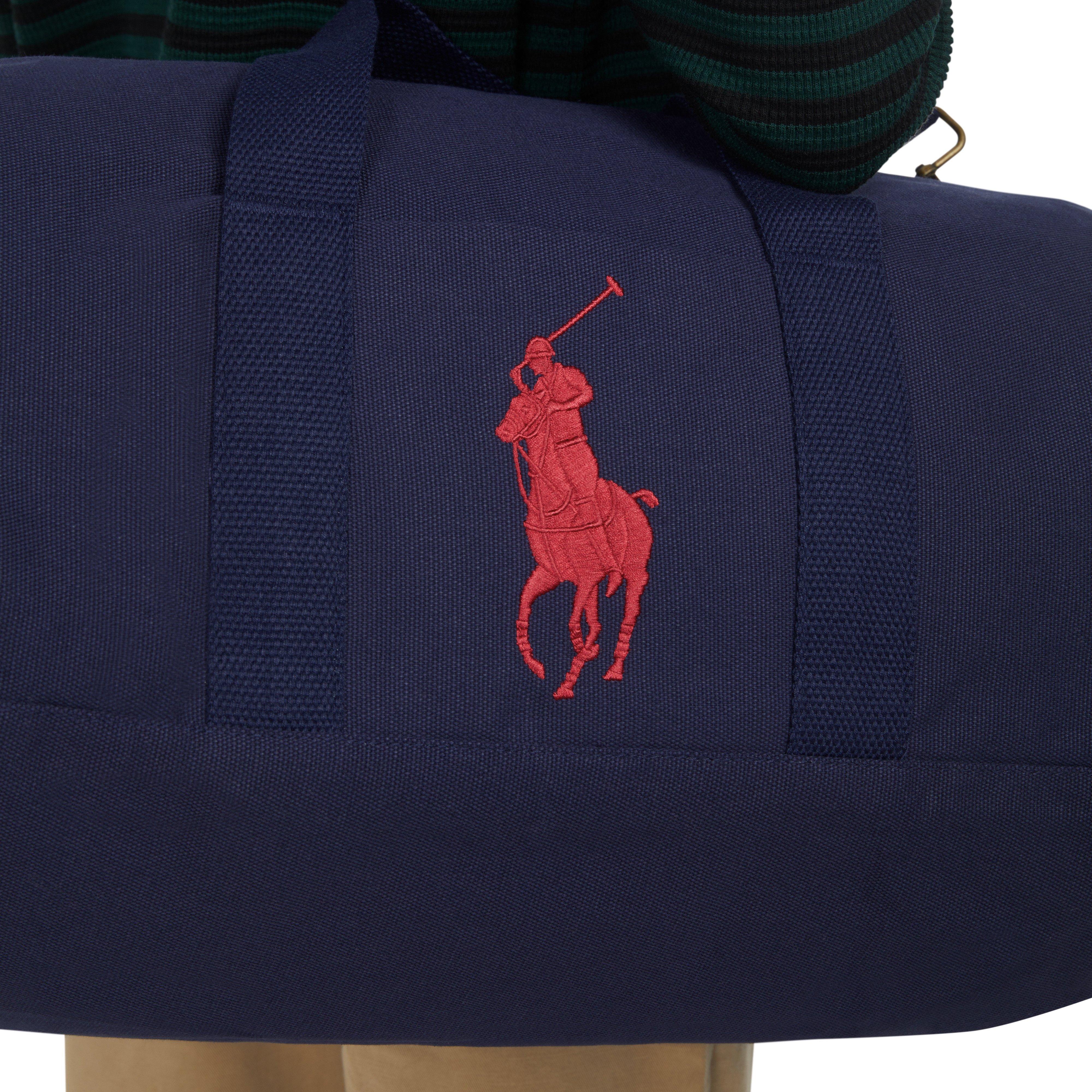 Polo Ralph Lauren Canvas Player Duffle Bag - Navy - NAVY Thumbnail View 6