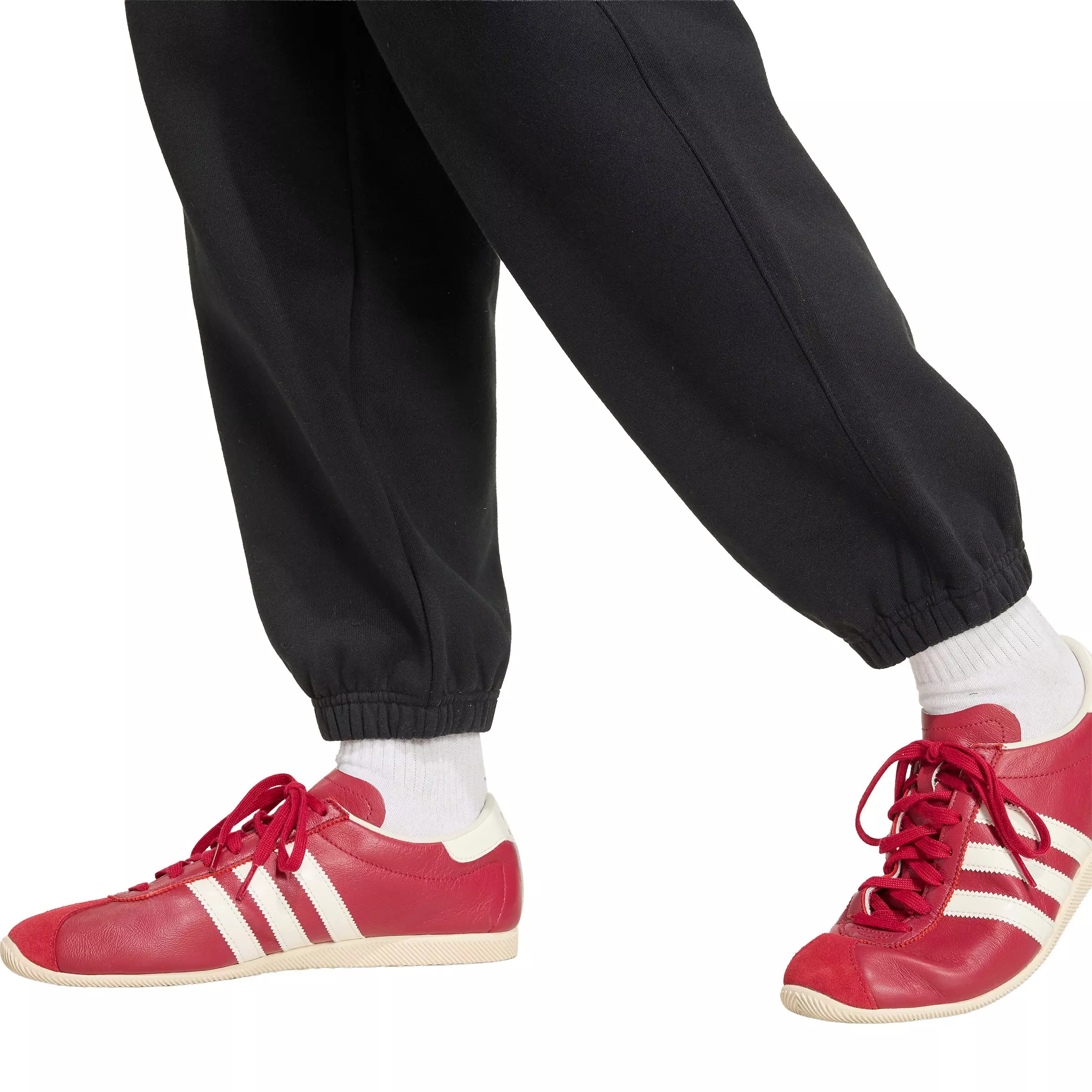adidas Originals Women's Trefoil Essentials Loose Fleece Joggers - Black - BLACK