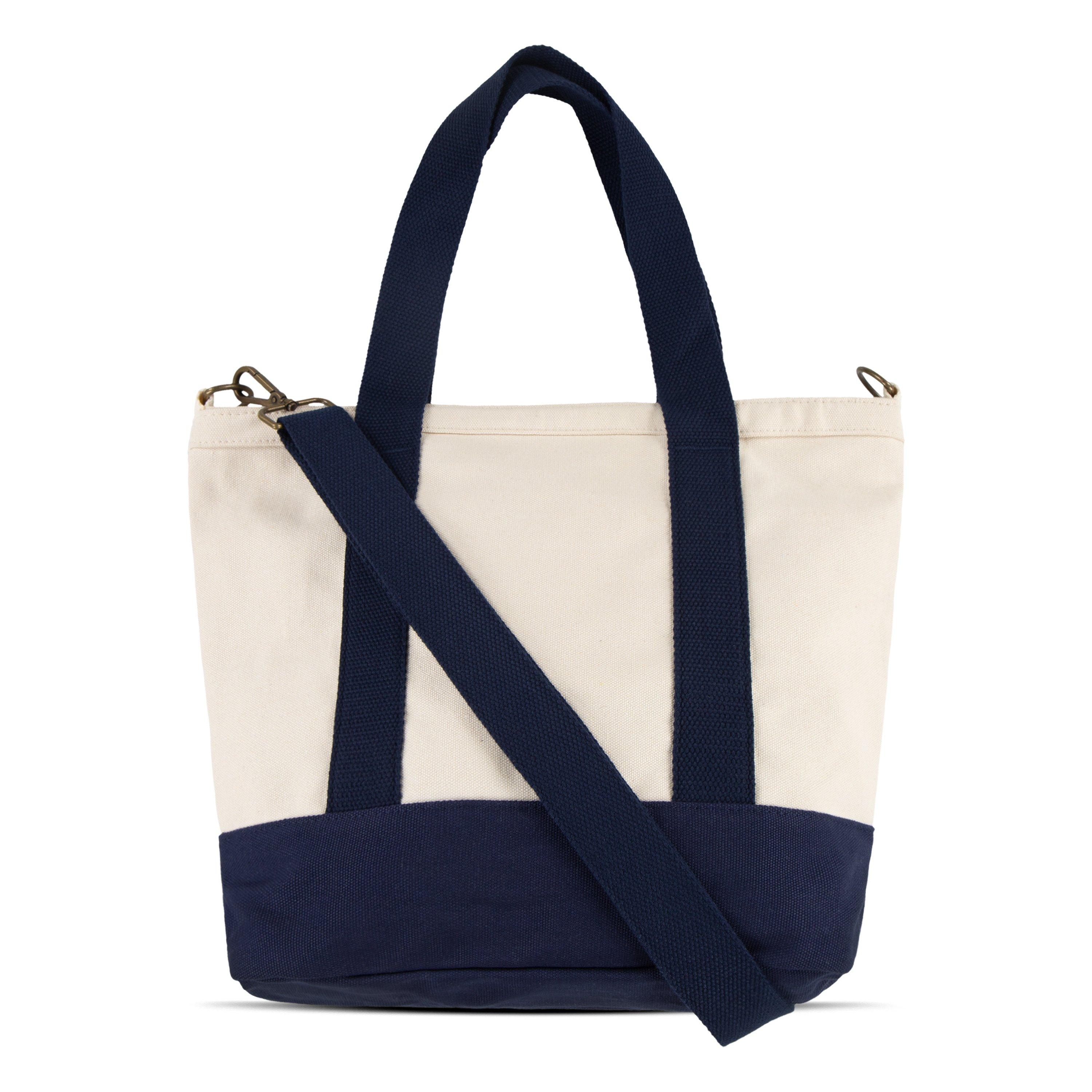 Polo Ralph Lauren Big Pony Player Tote - Beige/Navy - BEIGE/NAVY Thumbnail View 2