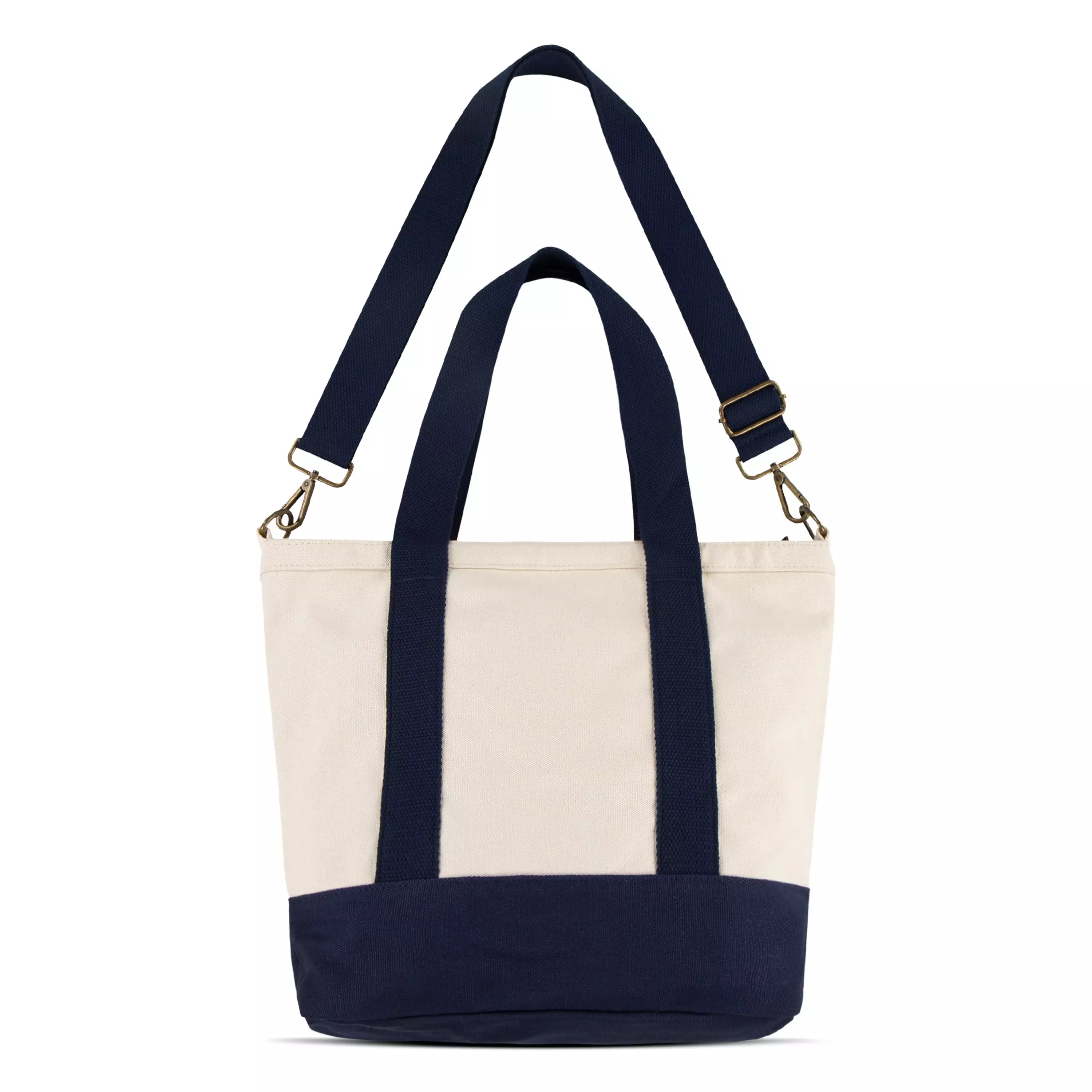 Polo Ralph Lauren Big Pony Player Tote -Beige/Navy - BEIGE/NAVY