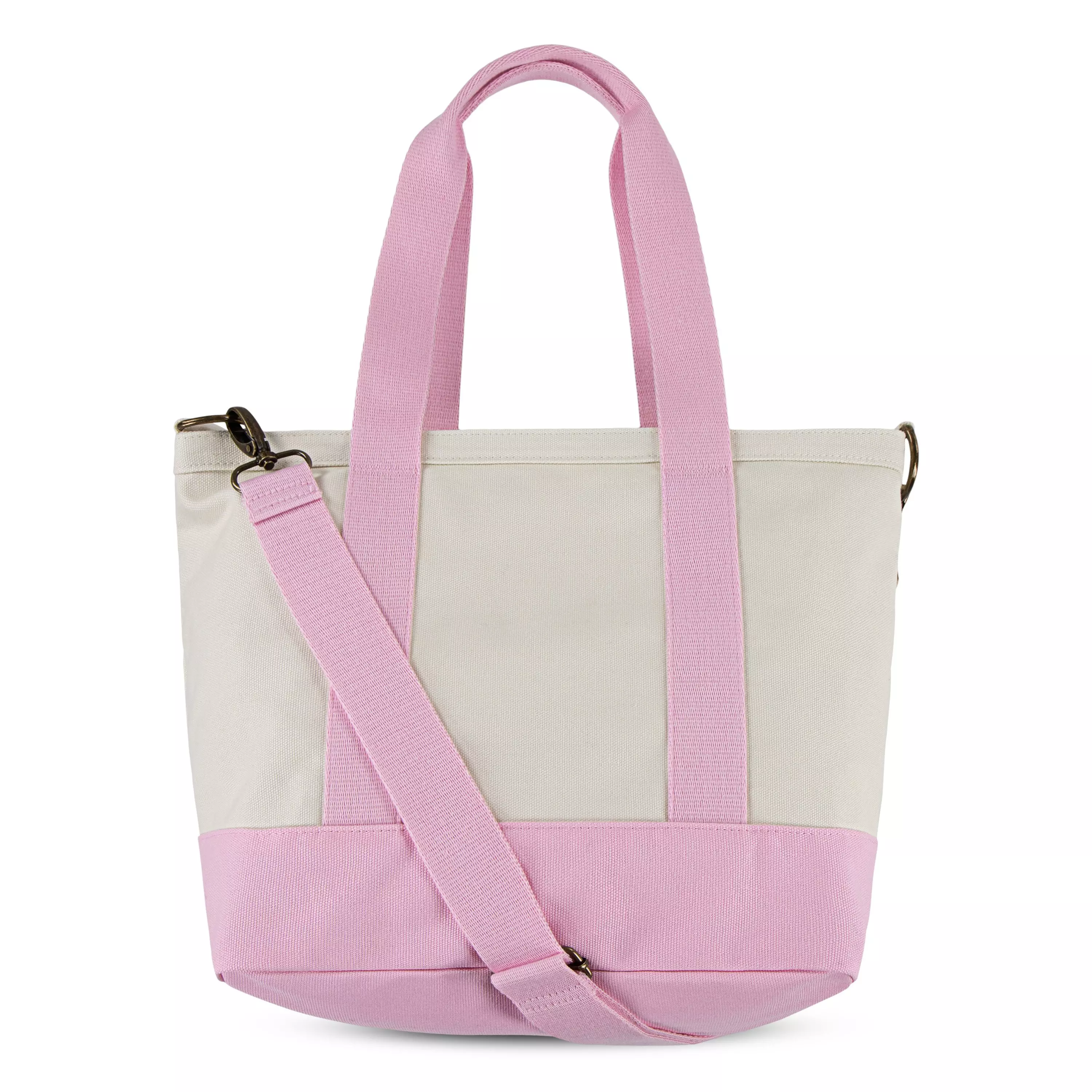 Polo Ralph Lauren Big Pony Player Tote -Beige/Pink - BEIGE/PINK