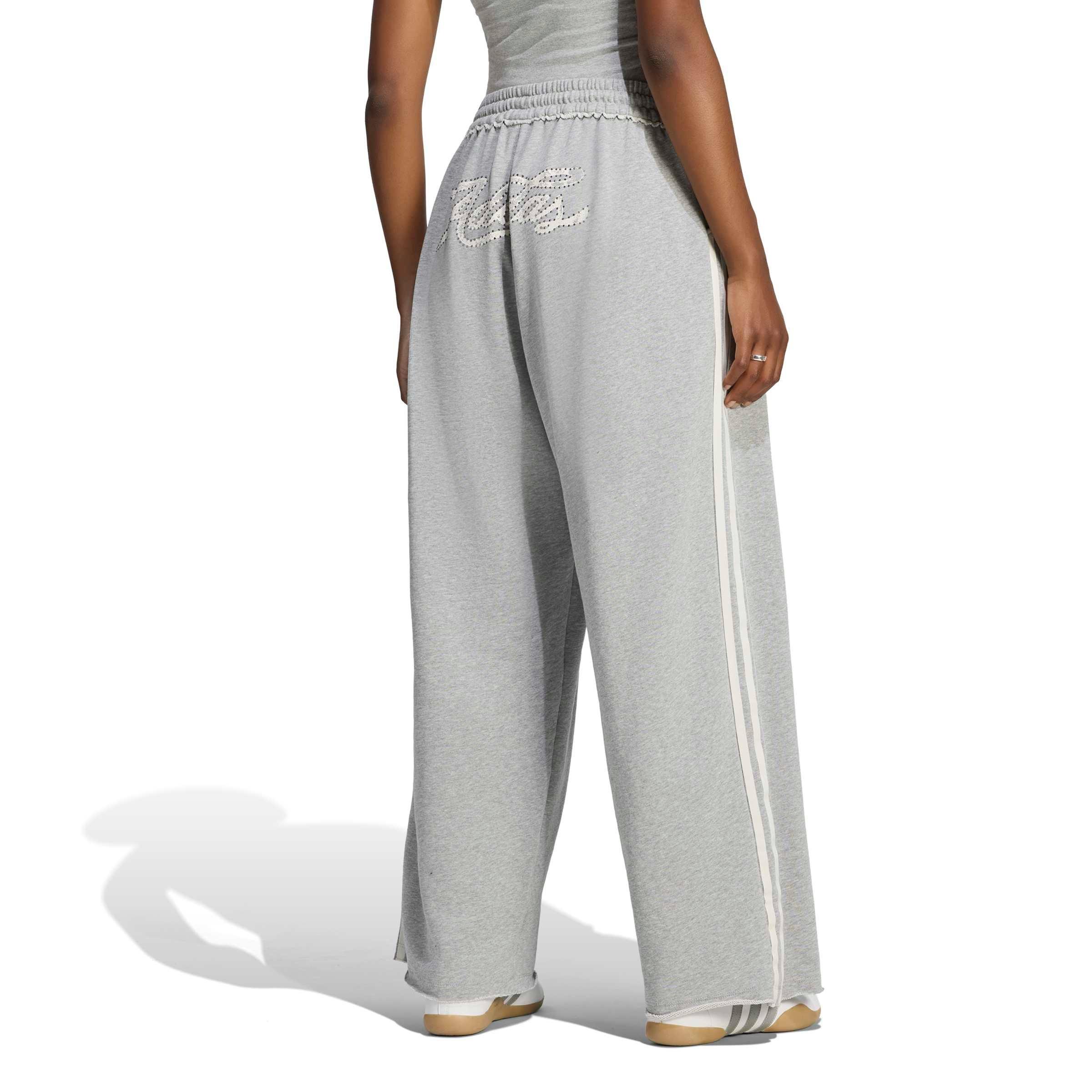adidas Originals Women's Injection graphic Loose Sweat Joggers - Dk Grey - DK GREY