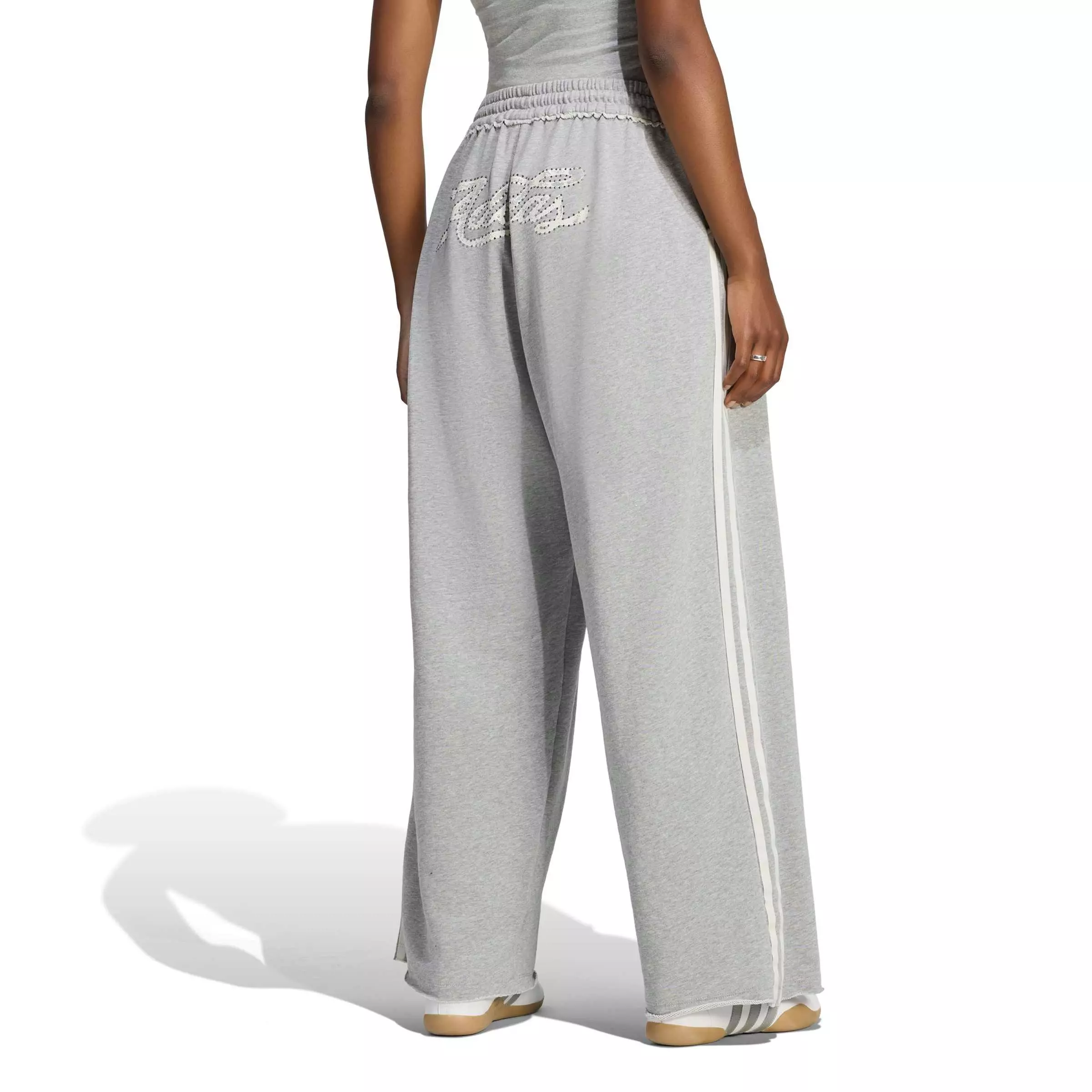 adidas Originals Women's Injection graphic Loose Sweat Joggers - Dk Grey - DK GREY