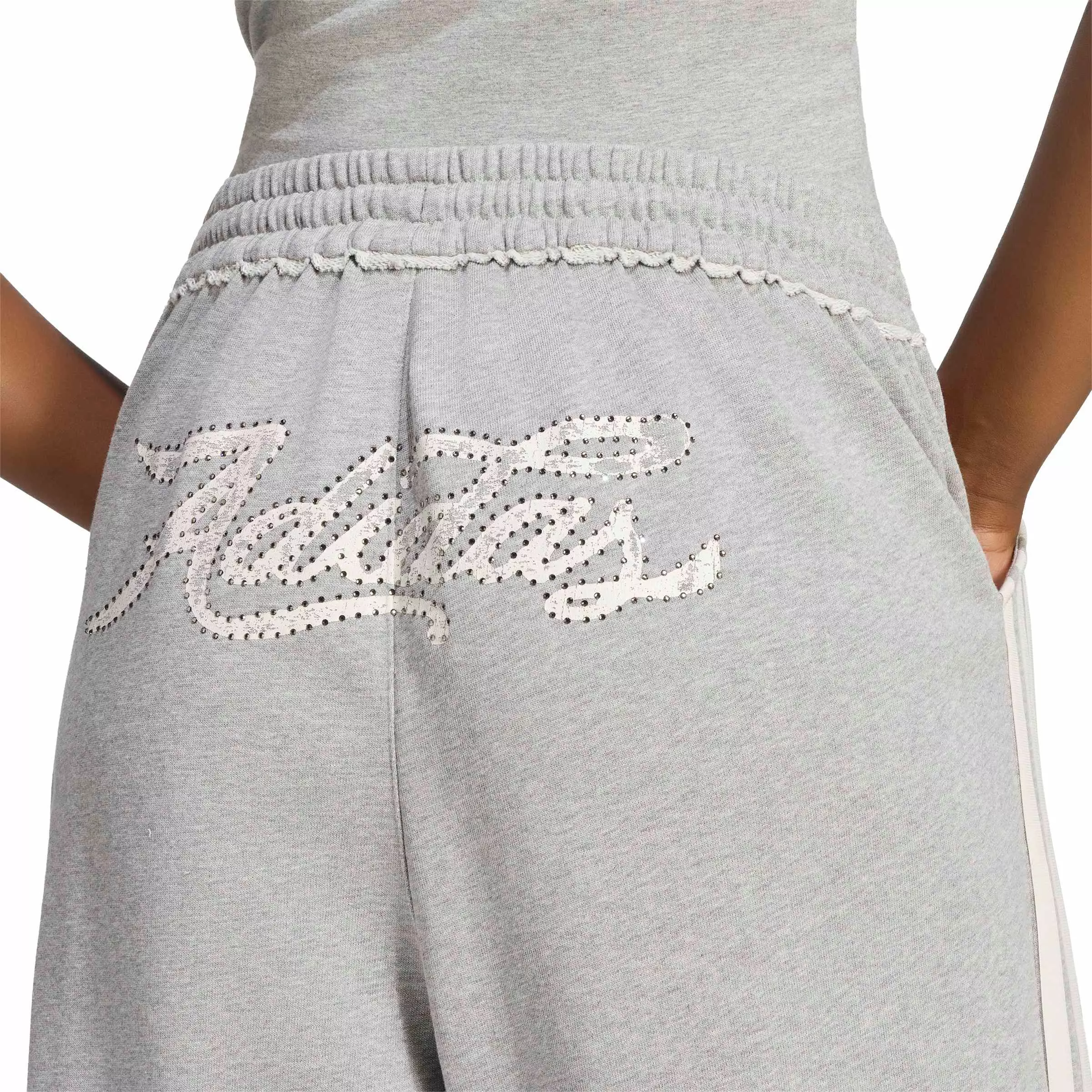 adidas Originals Women's Injection graphic Loose Sweat Joggers - Dk Grey - DK GREY