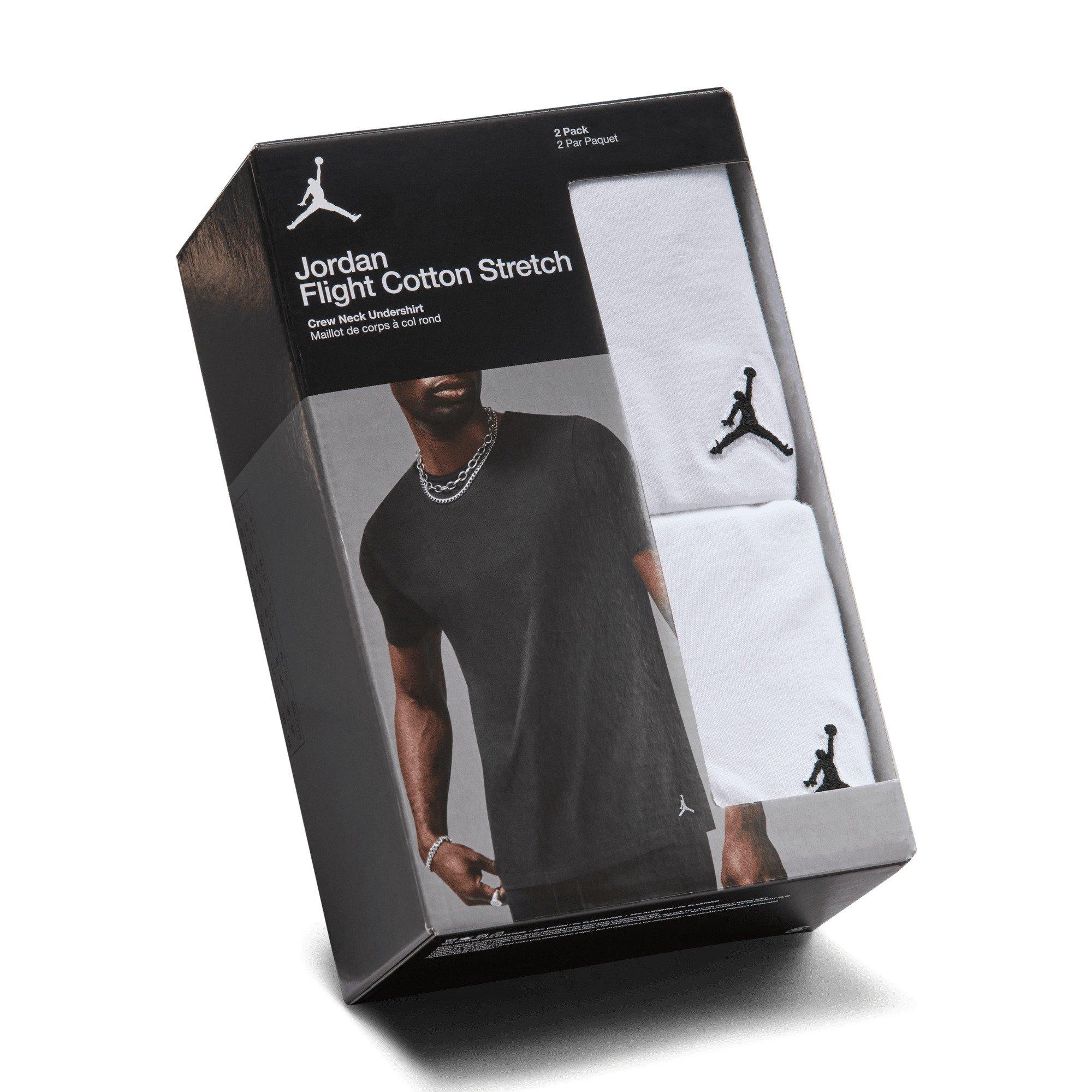 Jordan Men's Flight Base 2-Pack T-Shirts -White - WHITE Thumbnail View 6