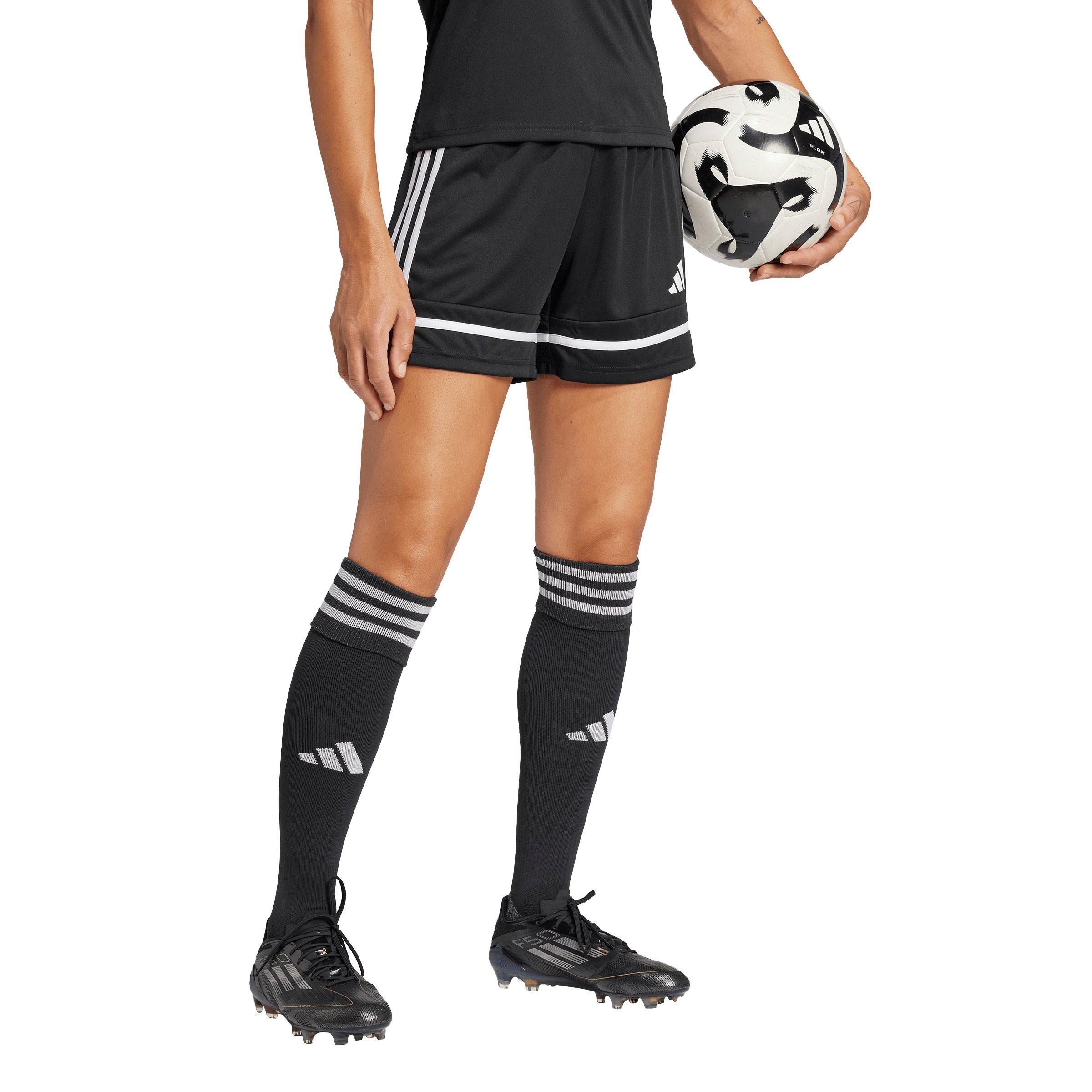 adidas Women's Soccer Squadra 25 Short-Length Shorts - Black/White - BLACK/WHITE