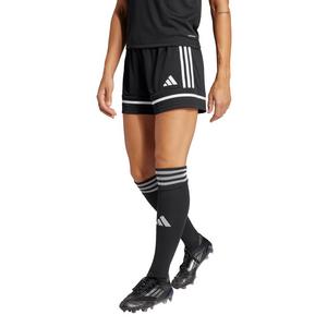 adidas Women's Soccer Squadra 25 Short-Length Shorts - Black/White - BLACK/WHITE