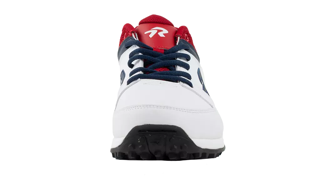 RIP-IT Ringor Spirit V Turf "White/Navy/Red" Women's Softball Cleat - WHITE/NAVY/RED