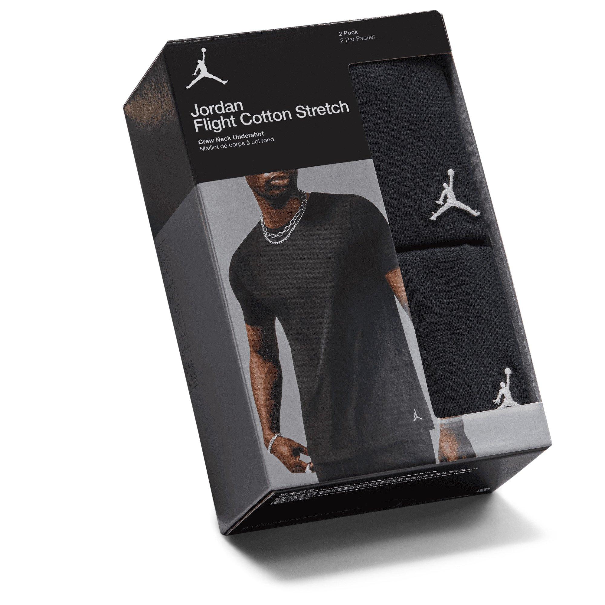 Jordan Men's Flight Base 2-Pack T-Shirts - Black - BLACK Thumbnail View 6