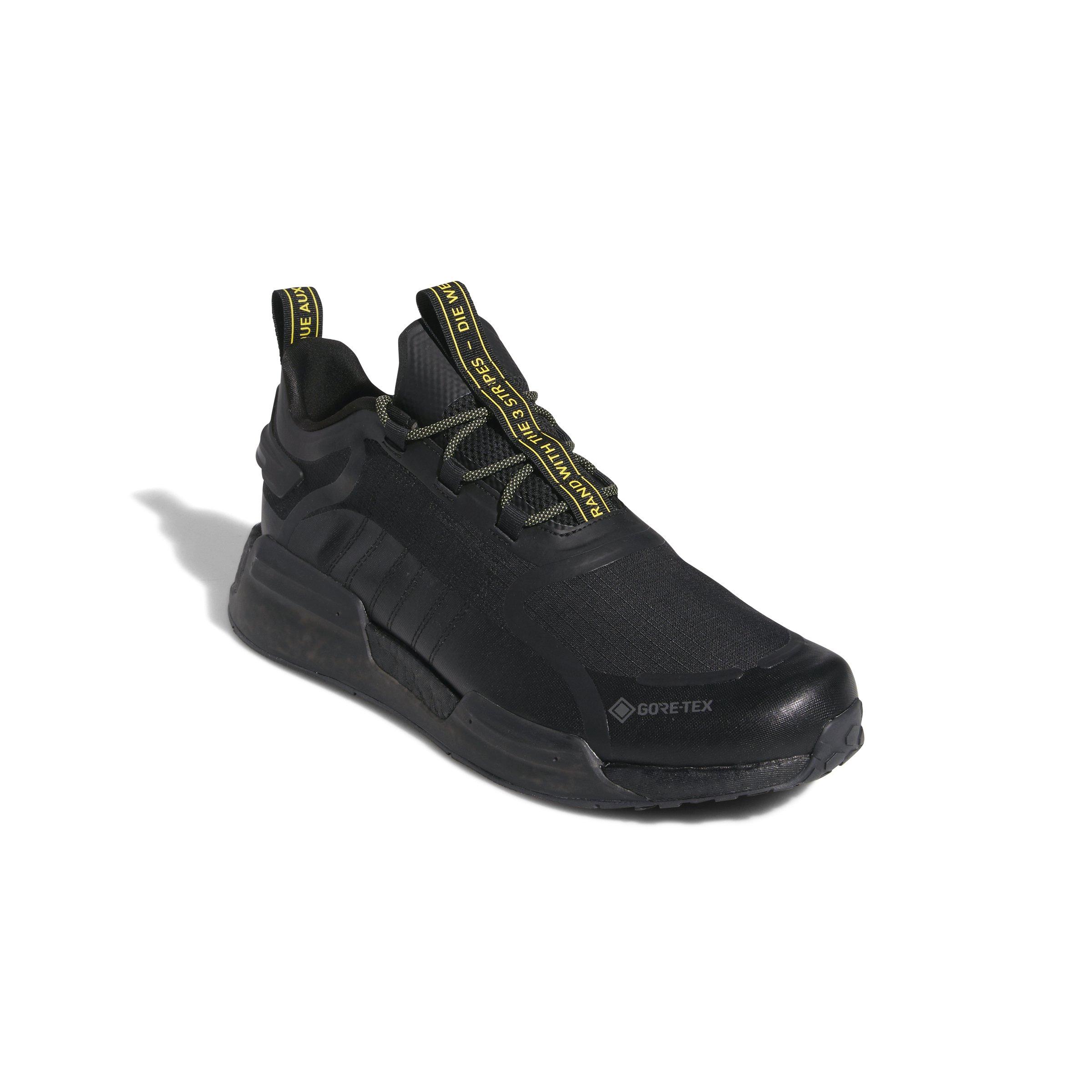 adidas Originals NMD_V3 GORE-TEX "Core Black/Grey Five/Imp Yellow" Men's Shoe - BLACK/GREY/YELLOW Thumbnail View 3
