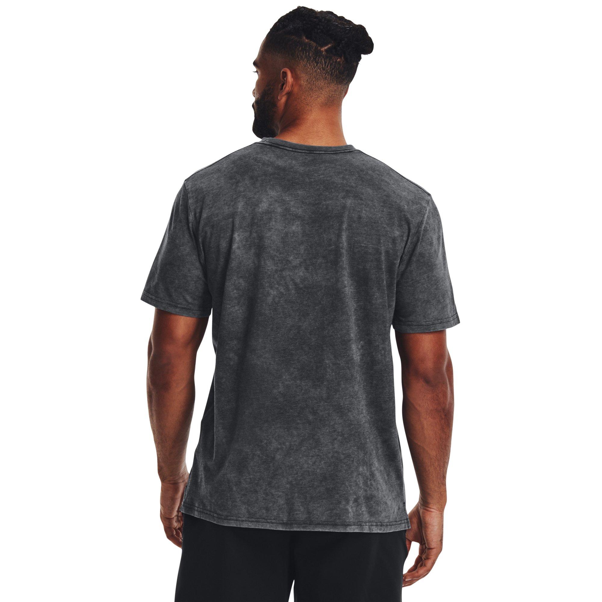 Under Armour Men's Wash Tonal Sportstyle Short Sleeve Shirt - BLACK Thumbnail View 2