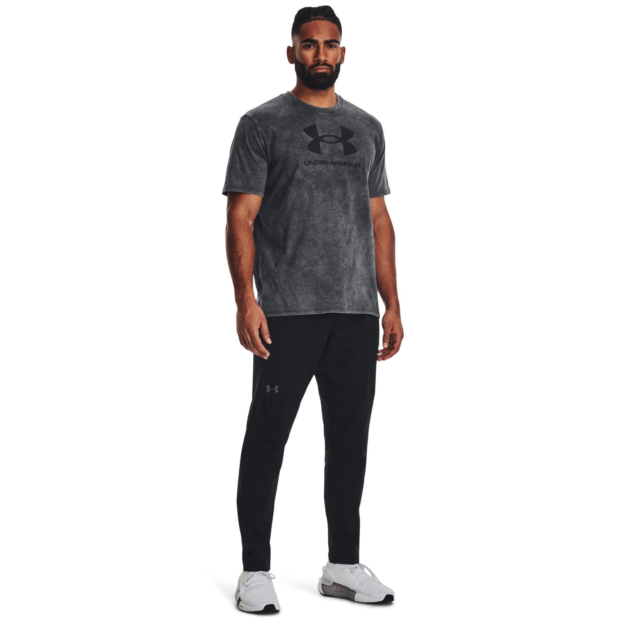 Under Armour Men's Wash Tonal Sportstyle Short Sleeve Shirt - BLACK Thumbnail View 4