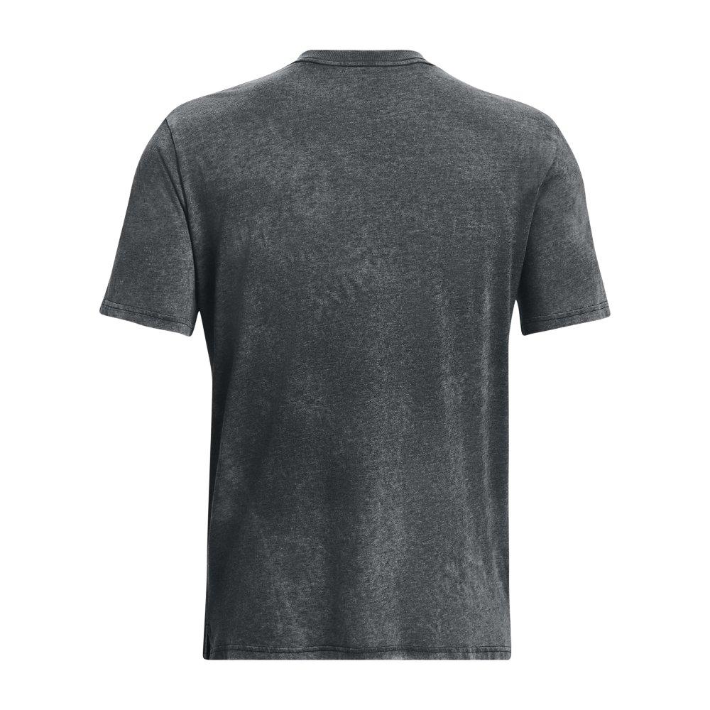 Under Armour Men's Wash Tonal Sportstyle Short Sleeve Shirt - BLACK Thumbnail View 6