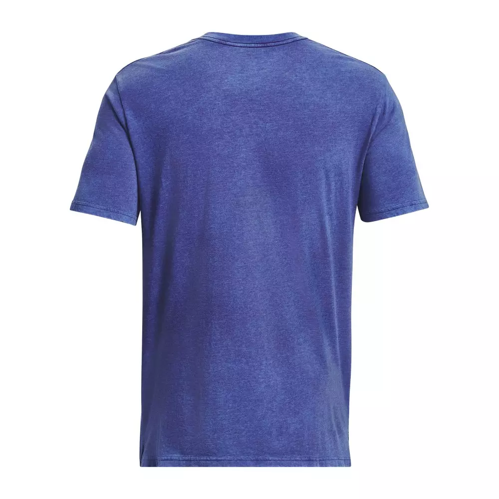 Under Armour Men's Wash Tonal Sportstyle Short Sleeve Shirt - BLUE