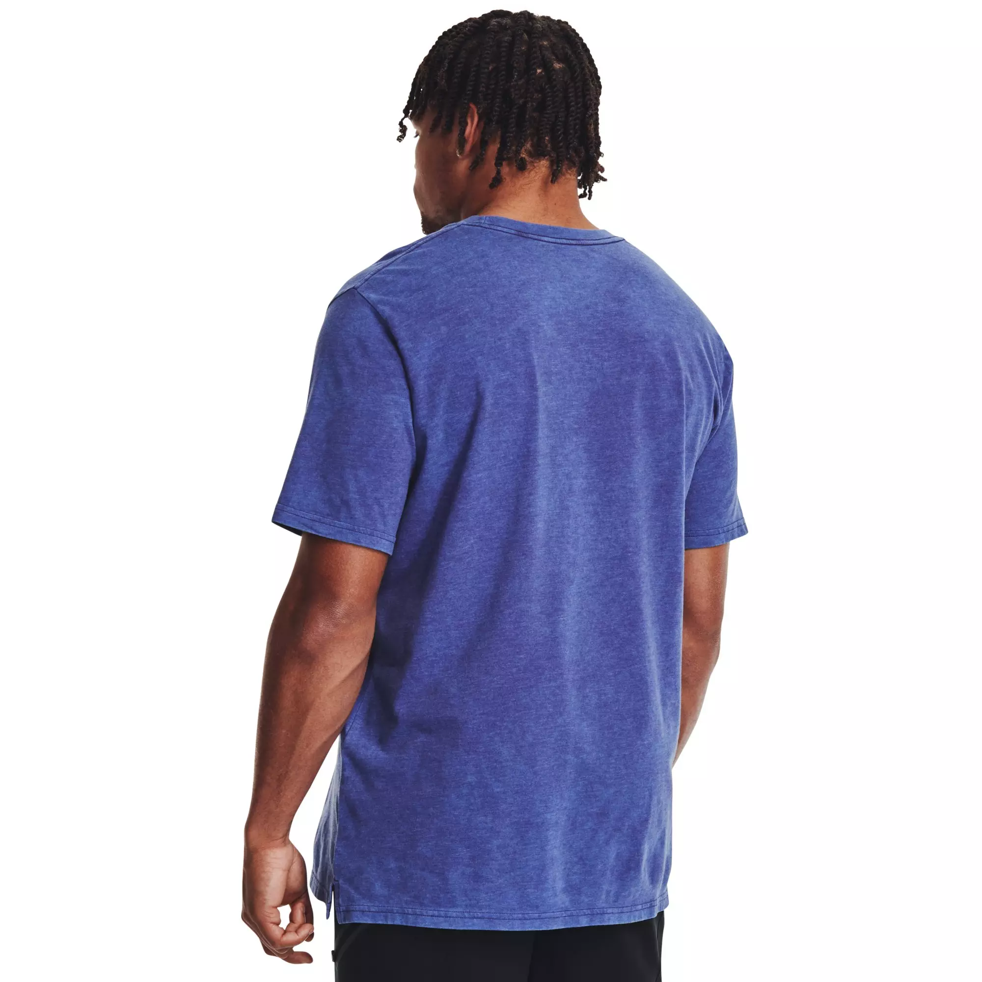 Under Armour Men's Wash Tonal Sportstyle Short Sleeve Shirt - BLUE