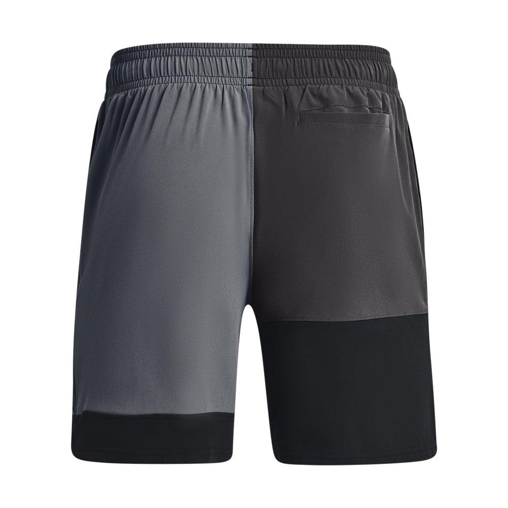 Under Armour Men's Curry Woven 7" Shorts - Black/Grey - BLACK/GREY Thumbnail View 6