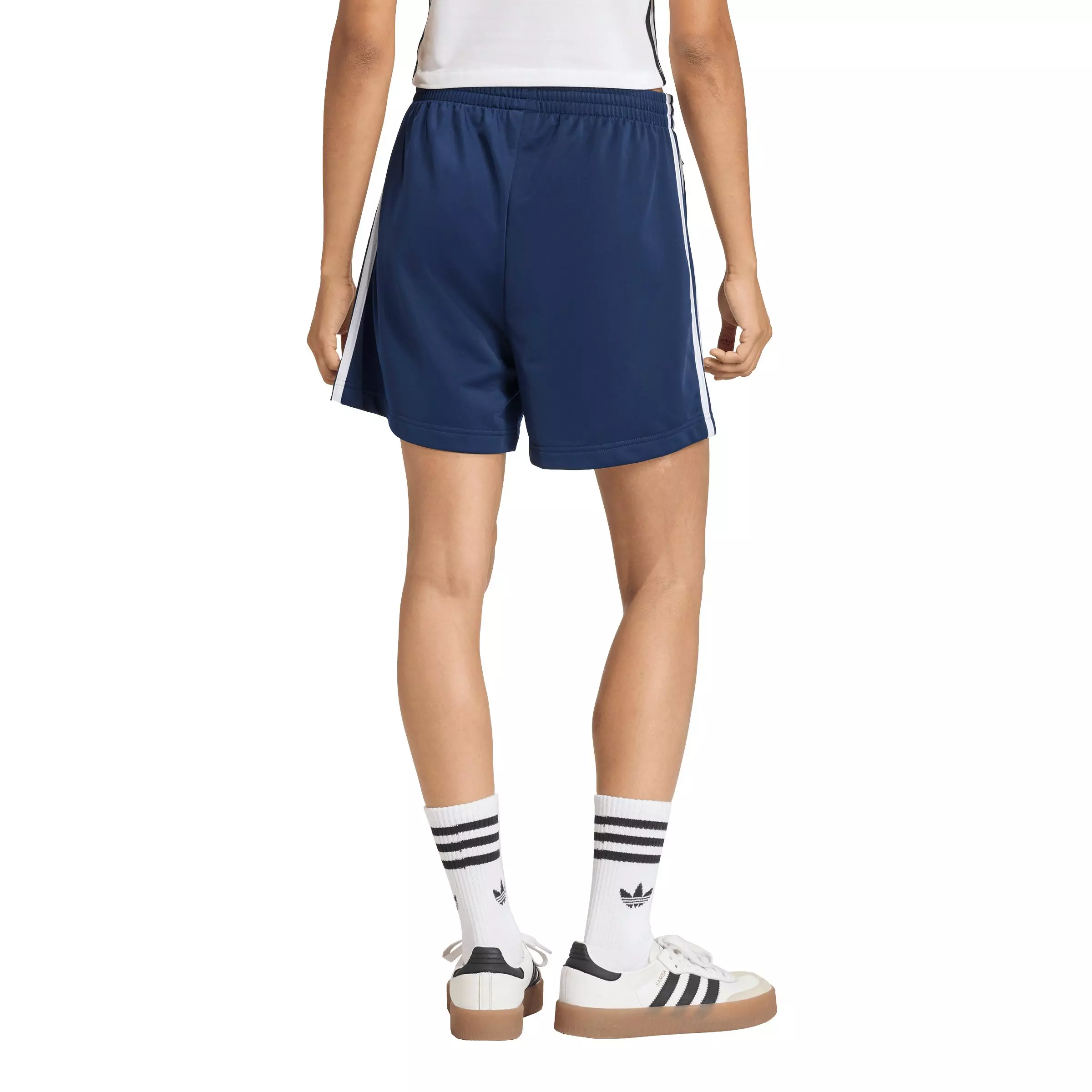 adidas Originals Women's Firebird Classic Shorts - Navy/White - NAVY/WHITE