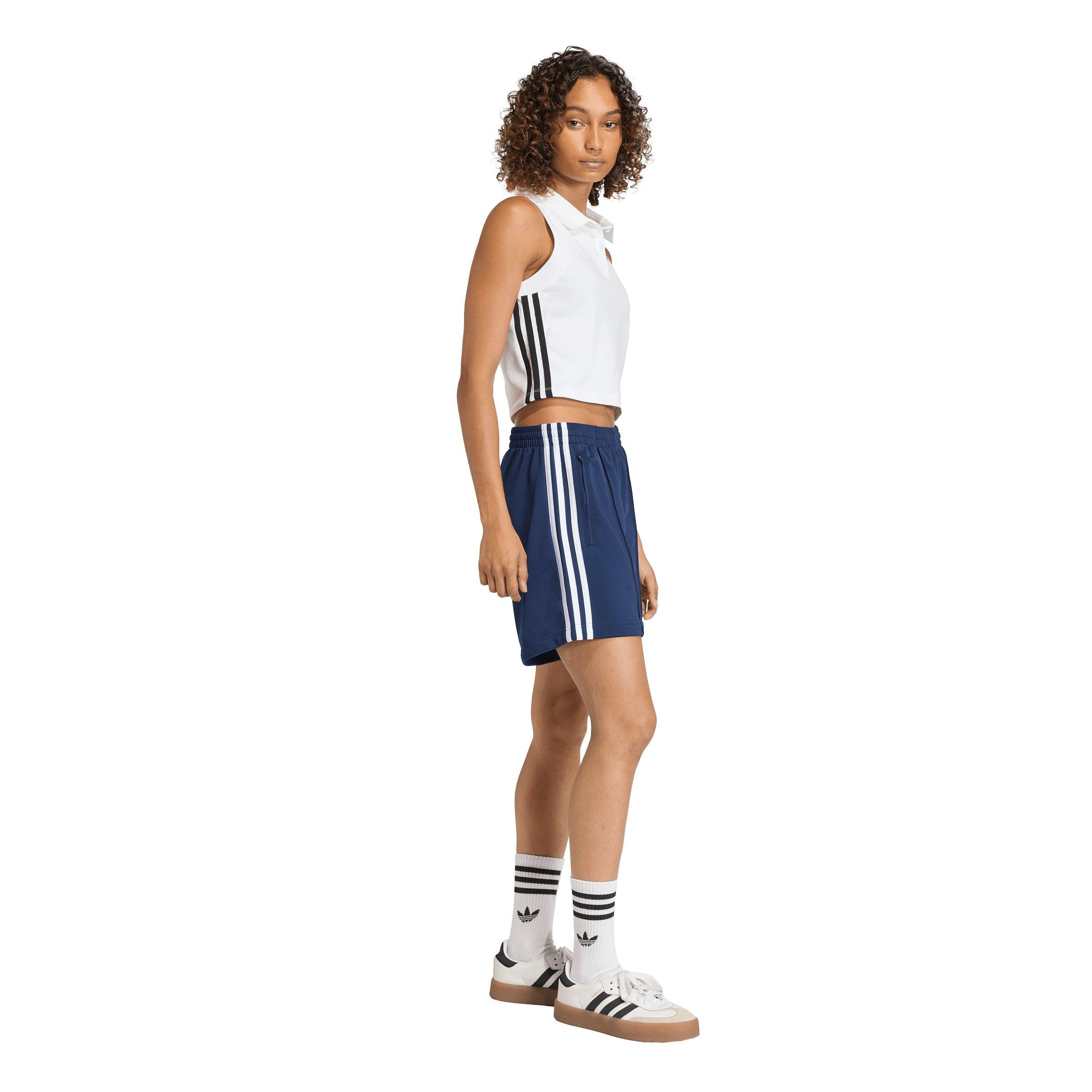 adidas Originals Women's Firebird Classic Shorts - Navy/White - NAVY/WHITE Thumbnail View 5